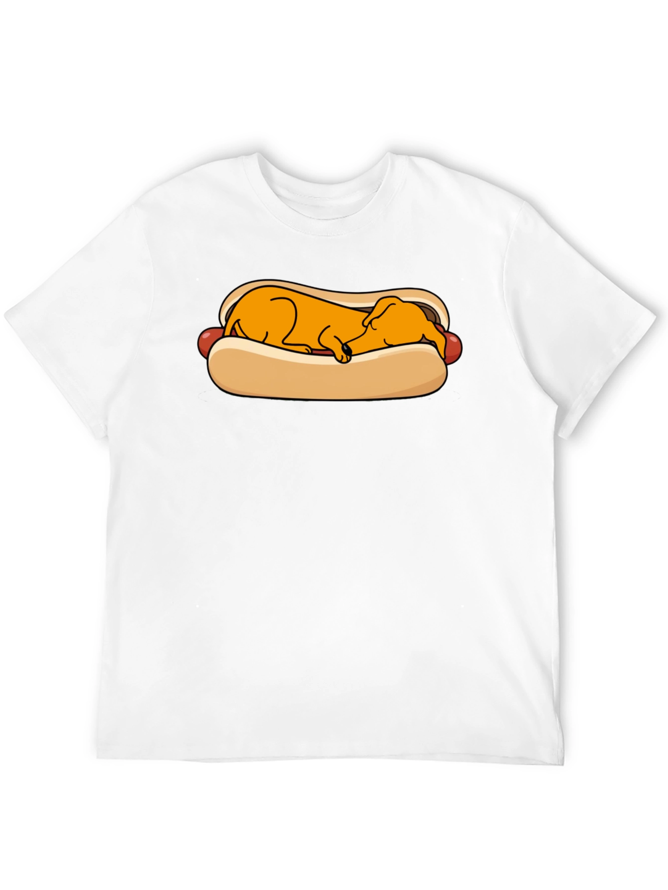 Funny Hot Dog Dachshund Graphic T-Shirt