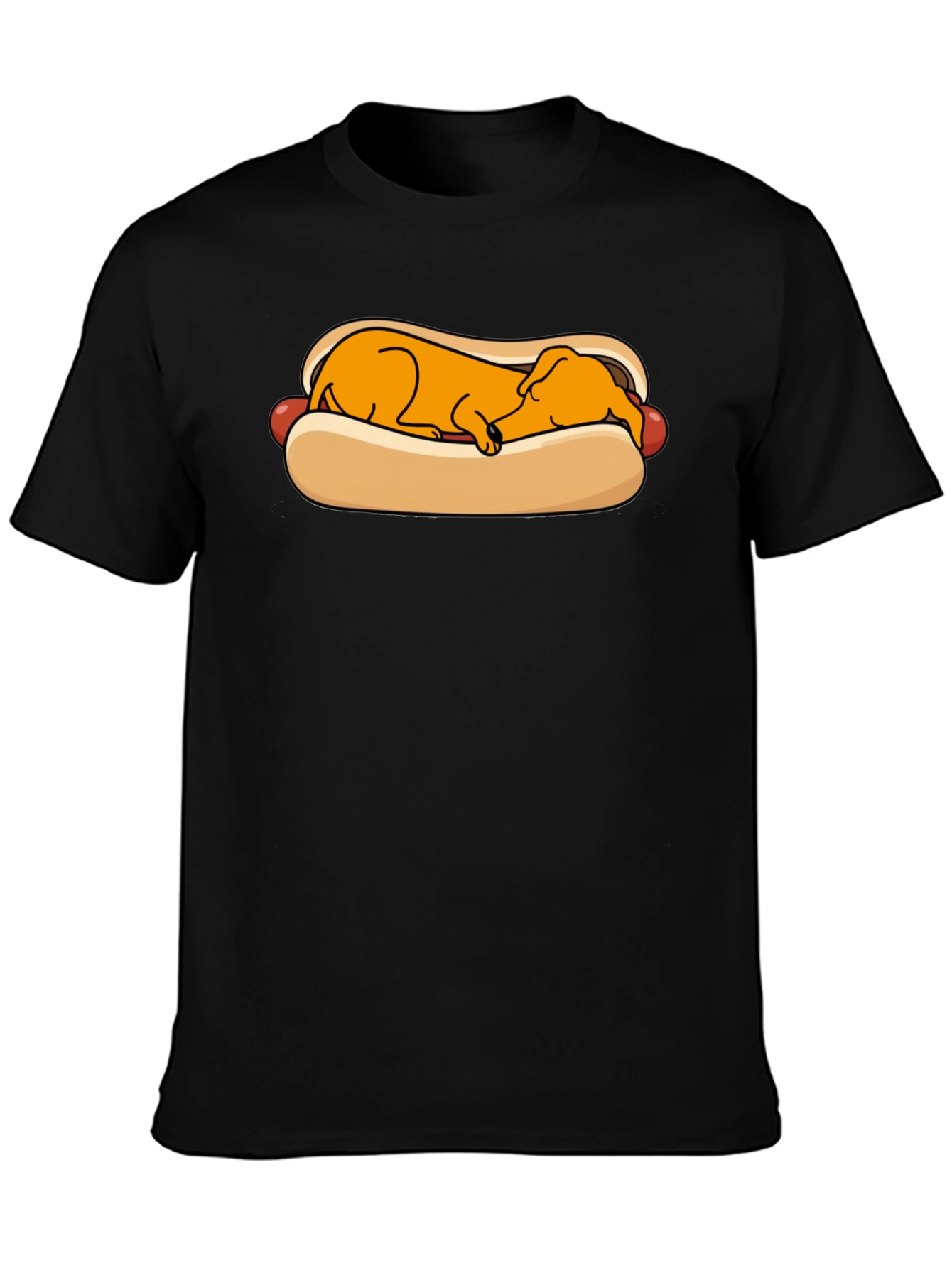 Funny Hot Dog Dachshund Graphic T-Shirt