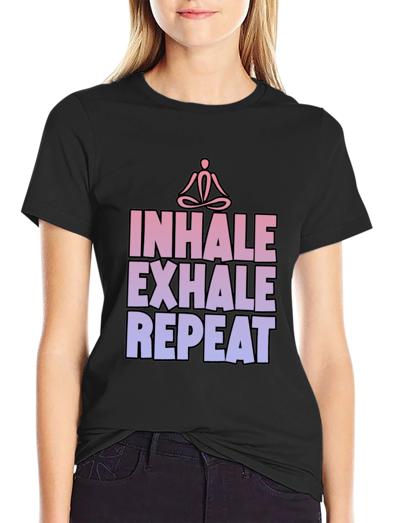 Inhale Exhale Repeat Yoga Graphic T-Shirt