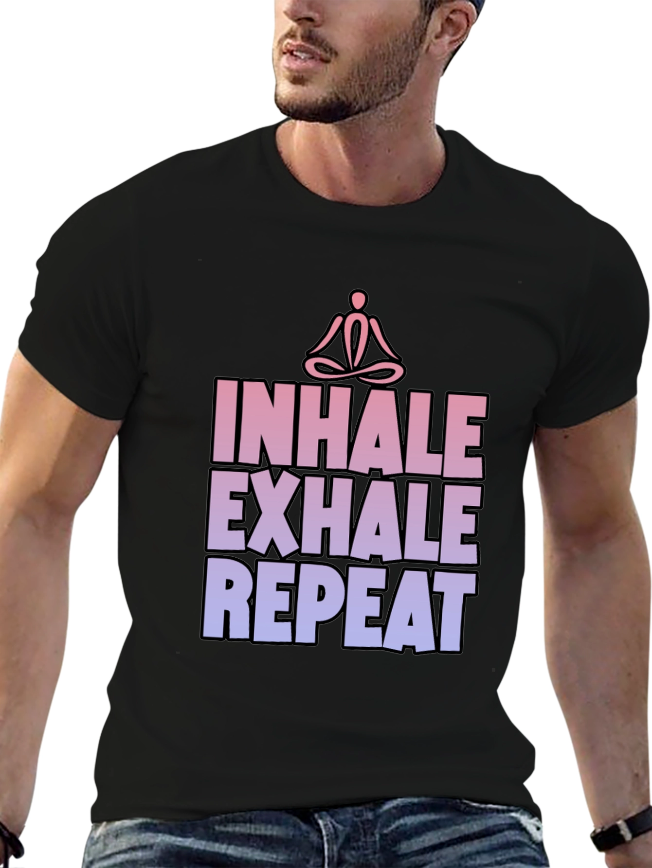 Inhale Exhale Repeat Yoga Graphic T-Shirt