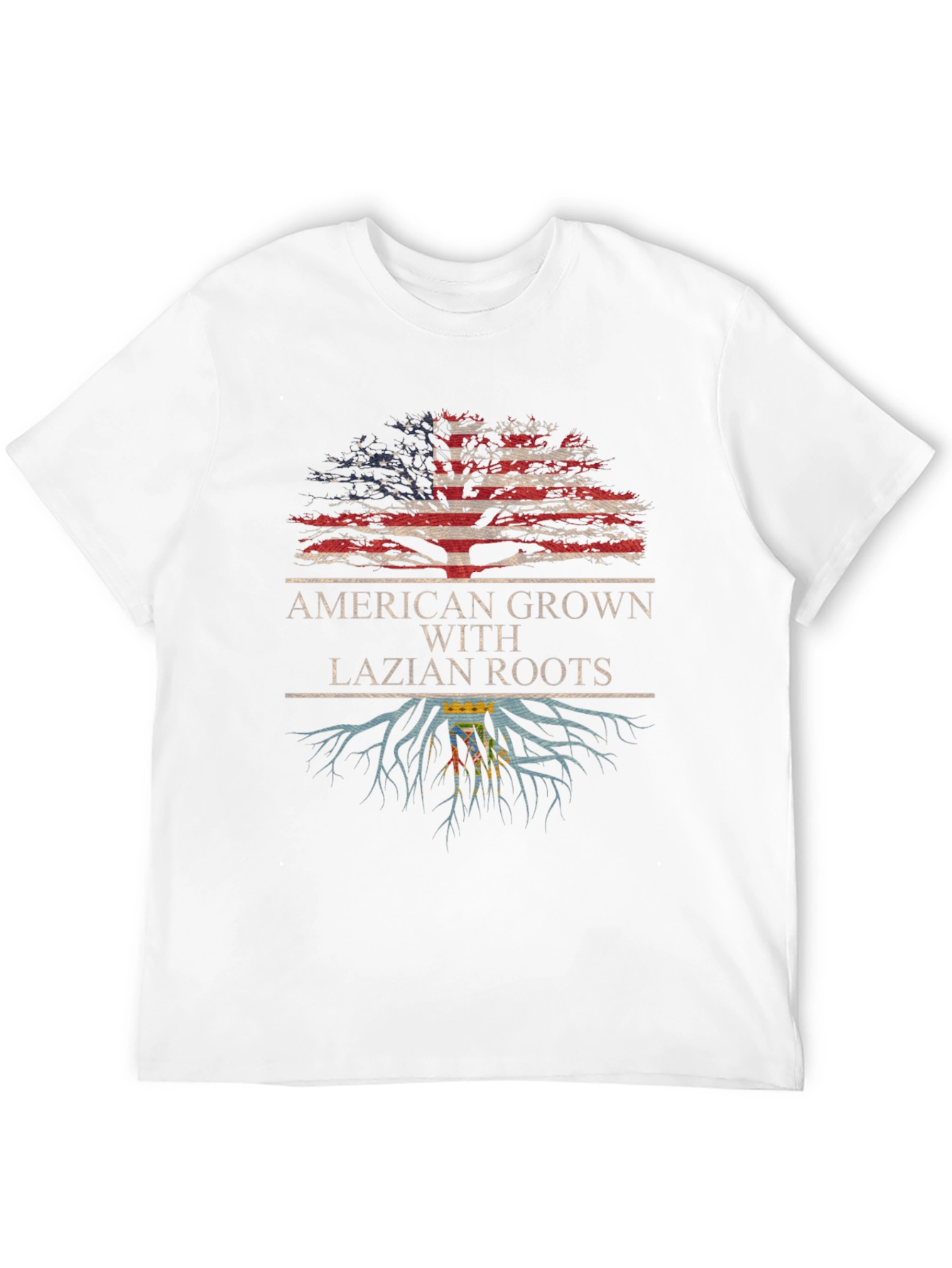 American Grown with Lazian Roots T-Shirt