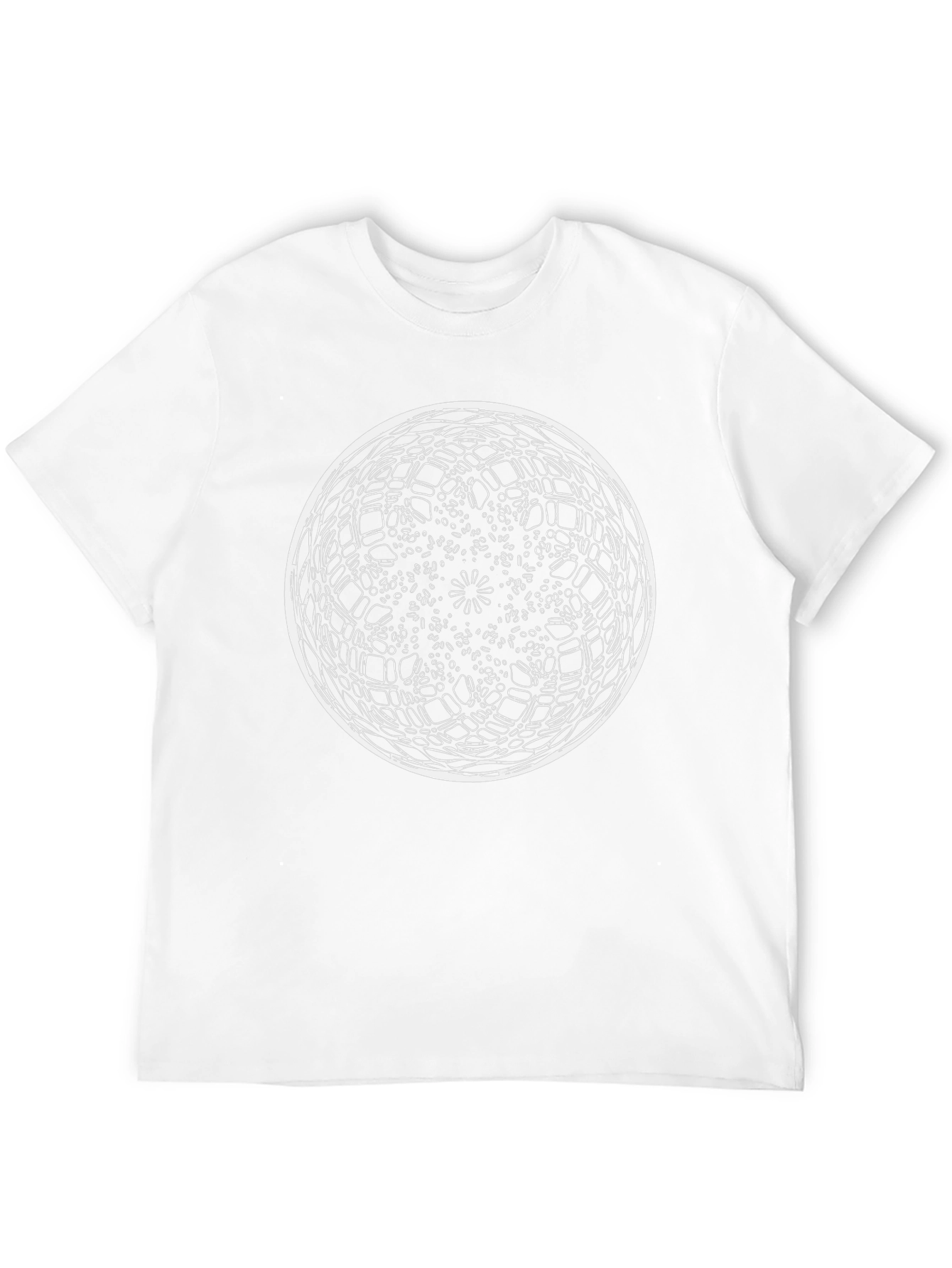 Abstract Optical Illusion Graphic Black Tee