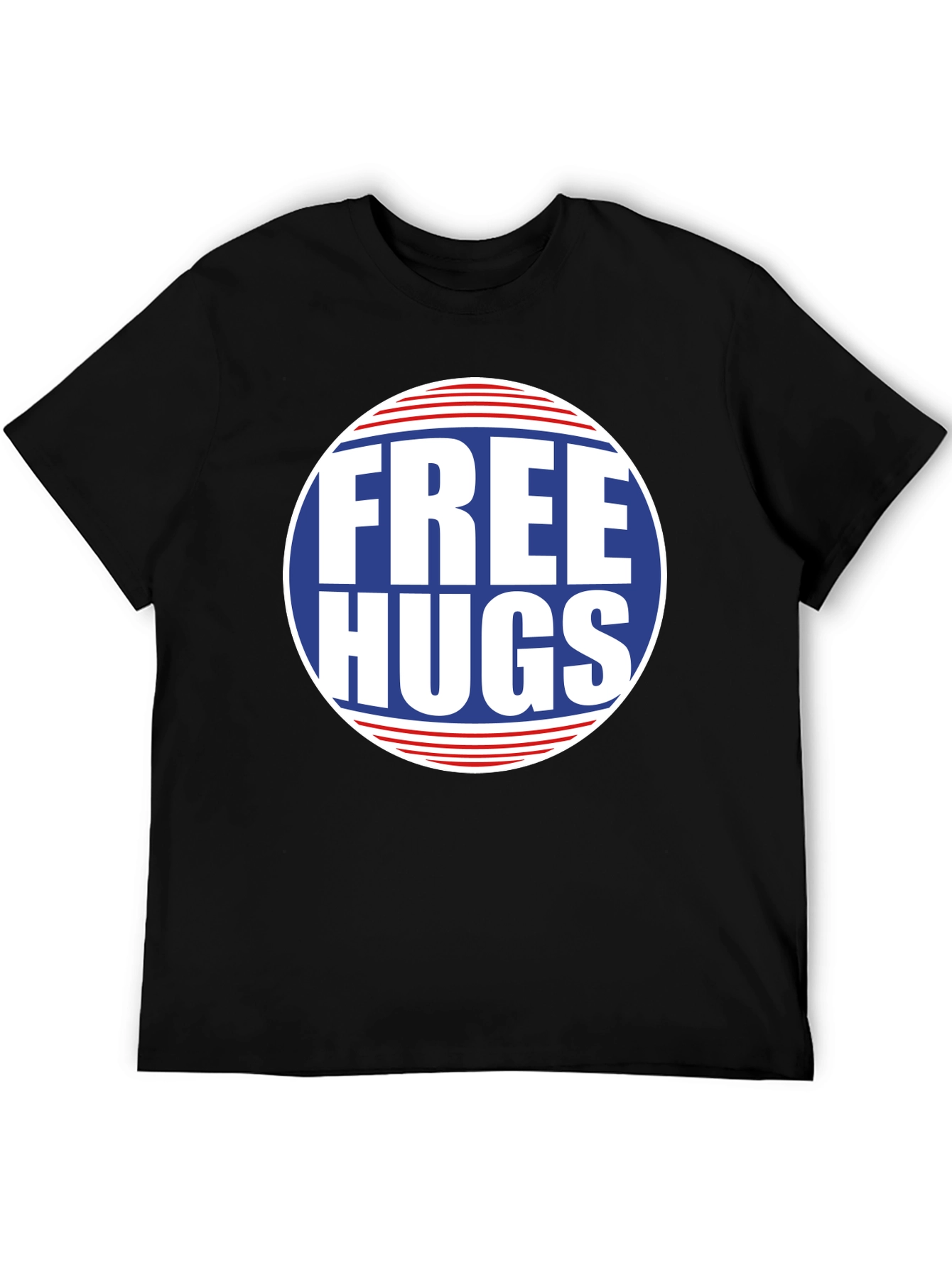 Free Hugs Graphic Tee - Classic Crew Neck T-Shirt