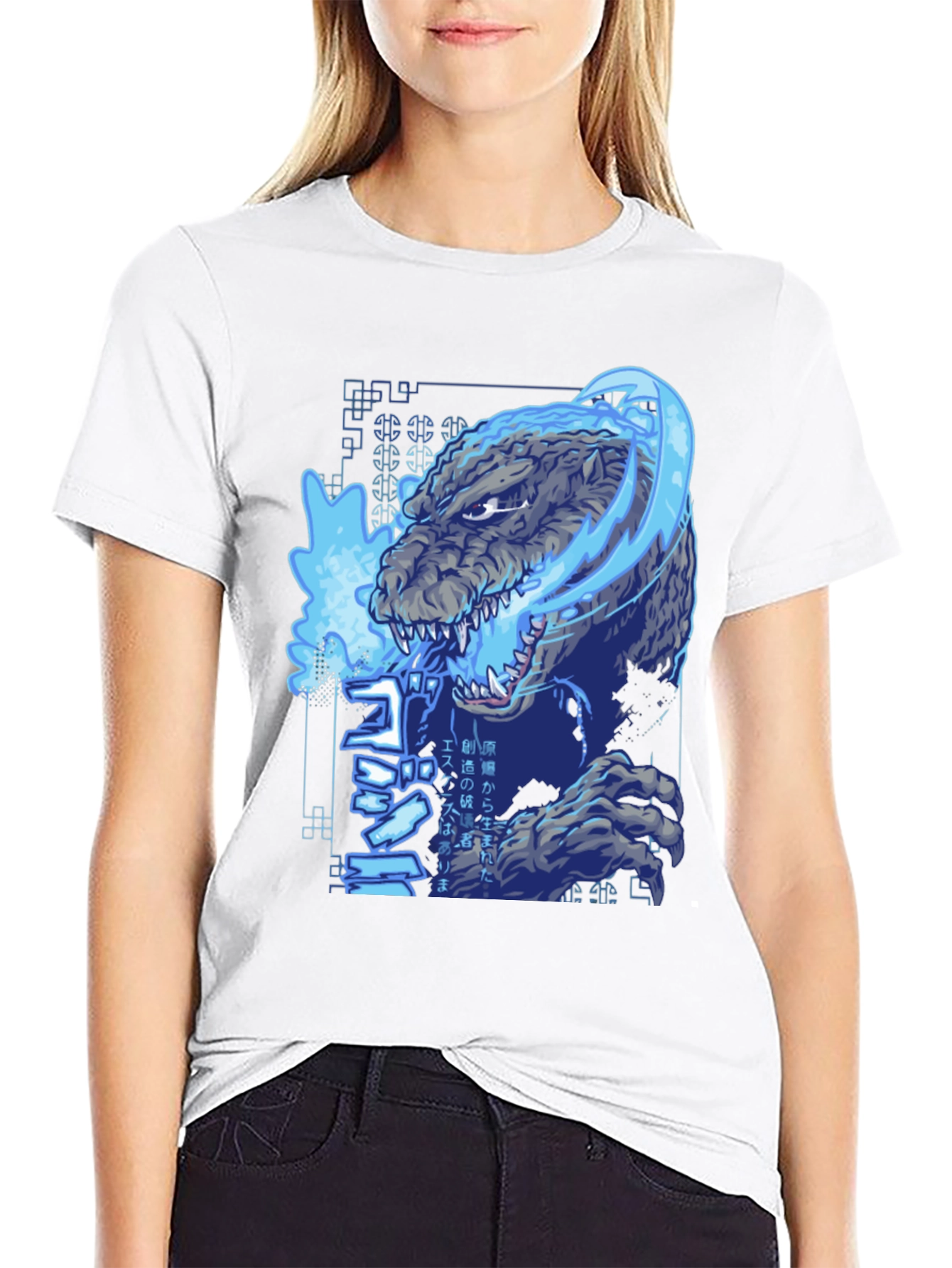 Godzilla Graphic Print T-Shirt