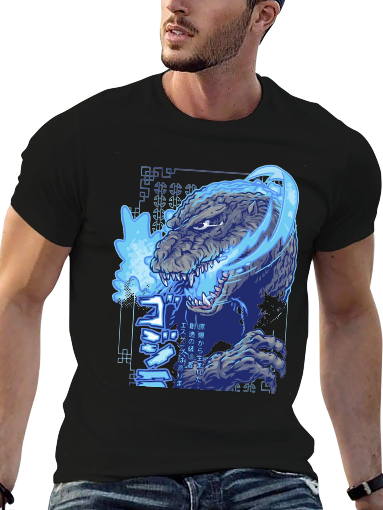 Godzilla Graphic Print T-Shirt