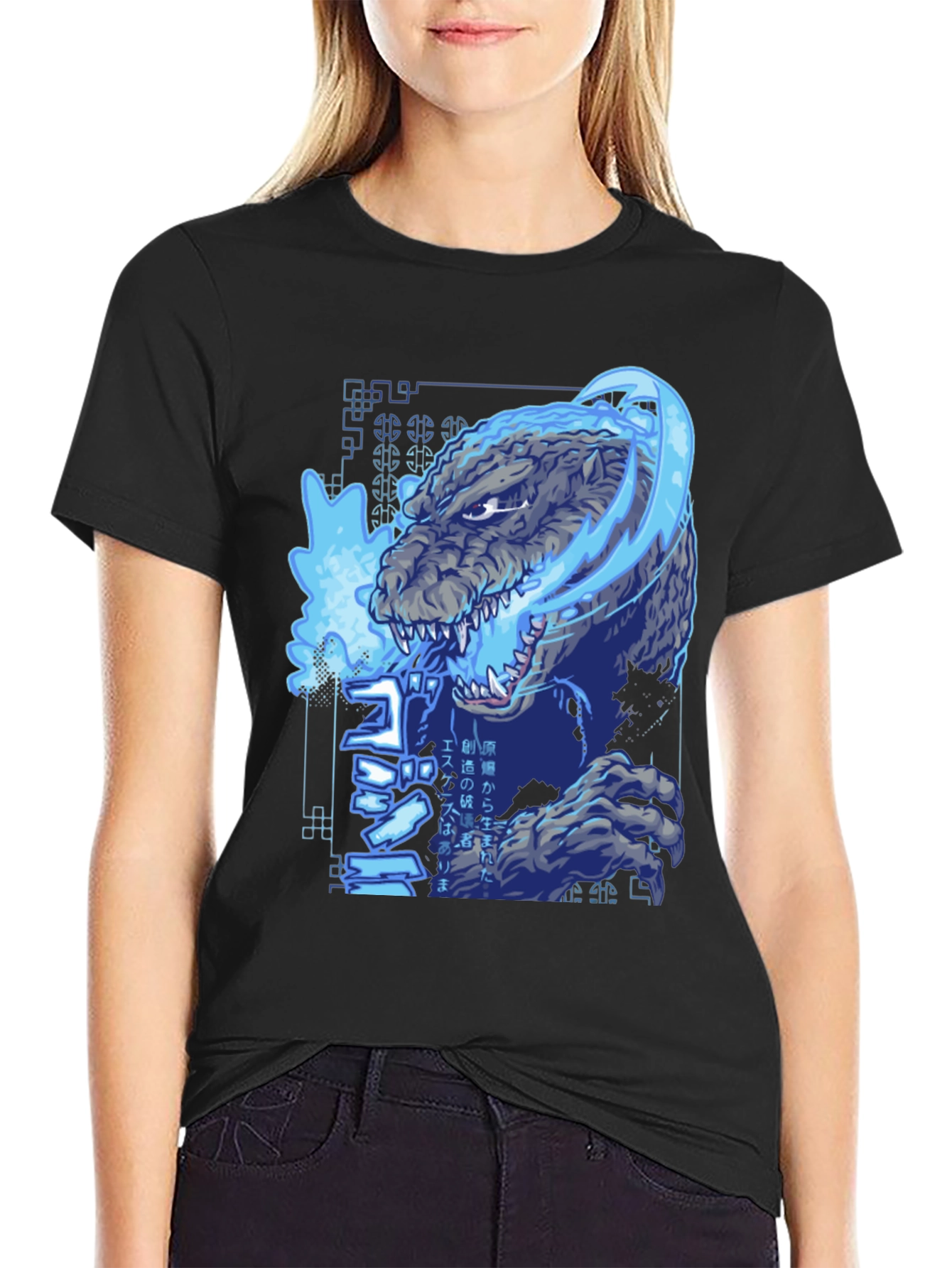 Godzilla Graphic Print T-Shirt