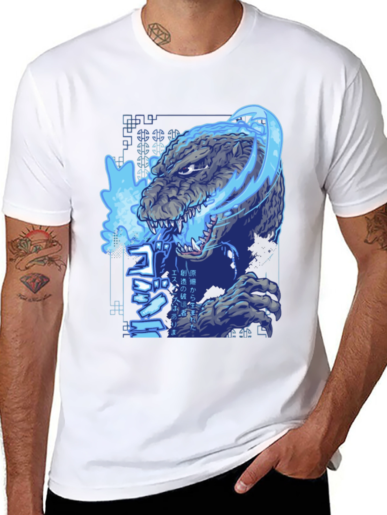 Godzilla Graphic Print T-Shirt