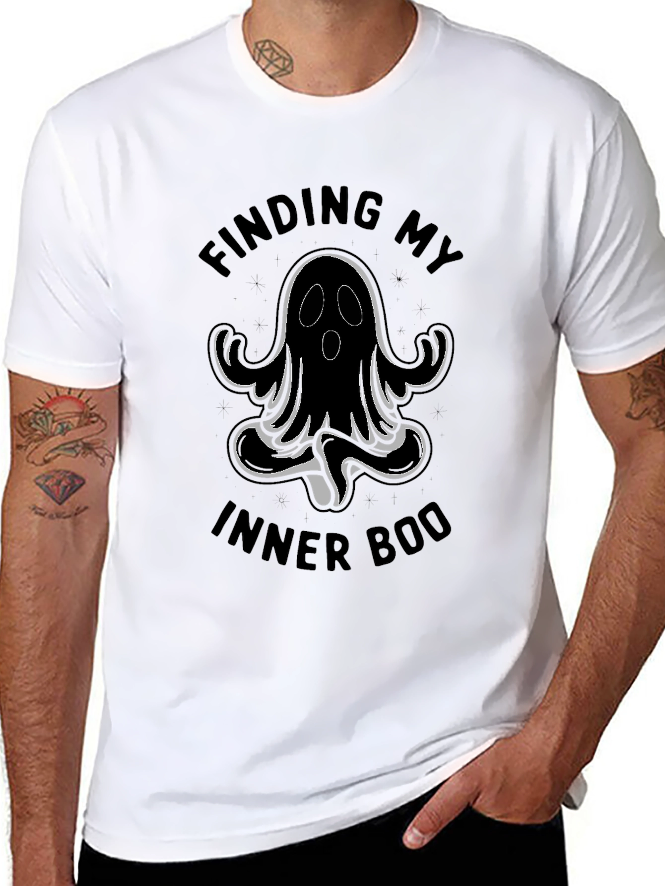Finding My Inner Boo T-Shirt - Black Halloween Tee