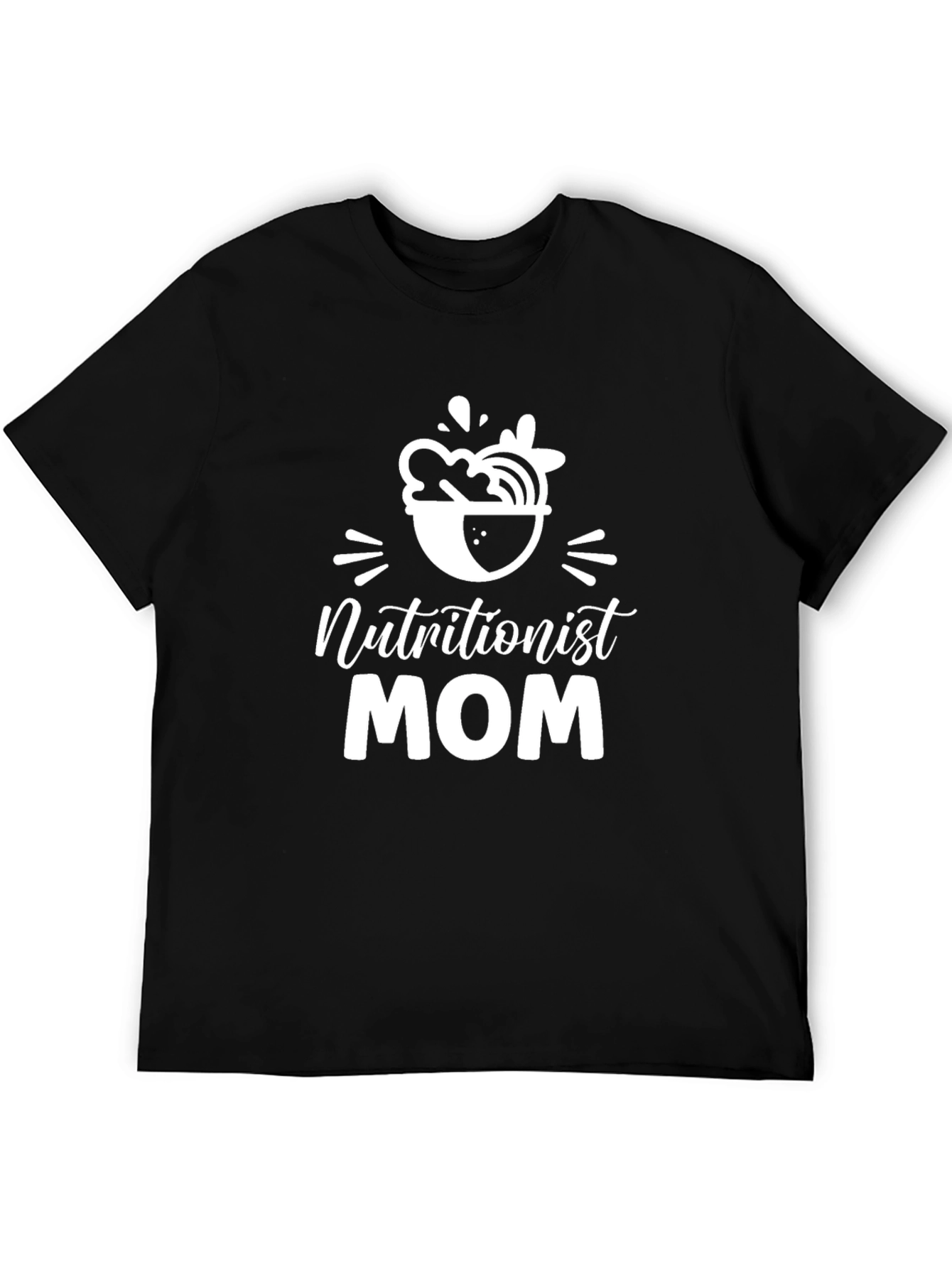 Nutritionist Mom T-Shirt - Black Cotton Blend
