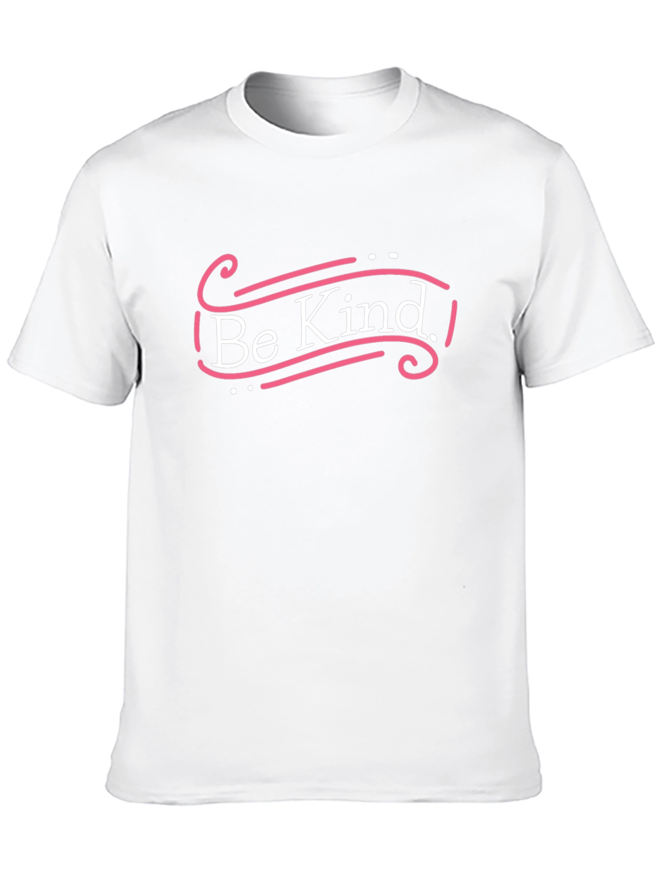 Be Kind Graphic Tee - Black Cotton Casual T-Shirt