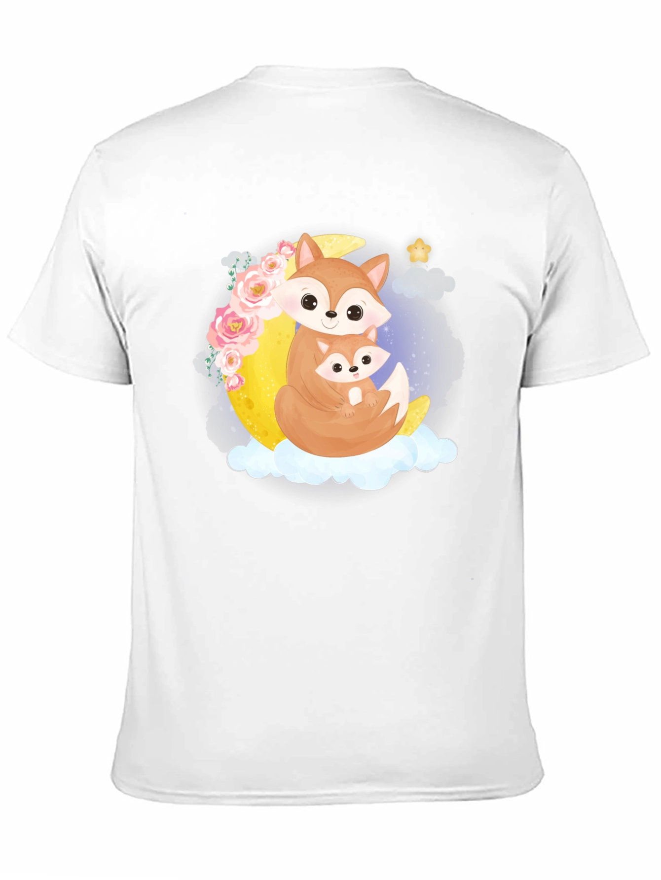 Fox Moon Graphic Black Tee
