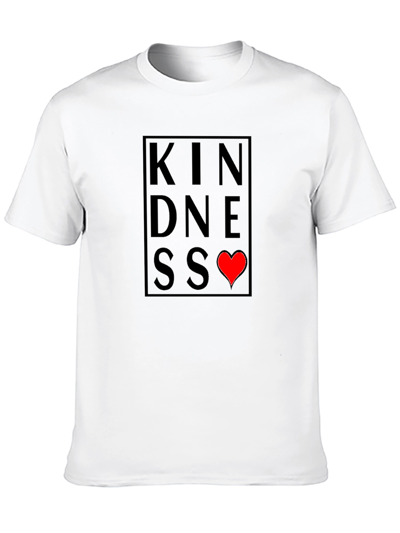 Kindness Heart Graphic Tee - Soft Cotton Blend Shirt