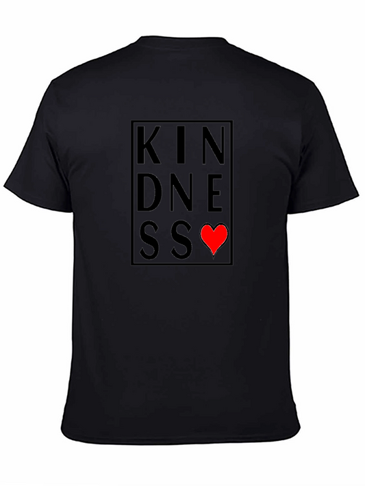 Kindness Heart Graphic Tee - Soft Cotton Blend Shirt