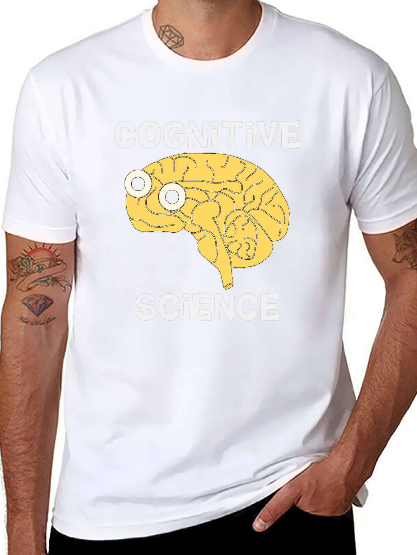 Cognitive Science Brain Graphic T-Shirt
