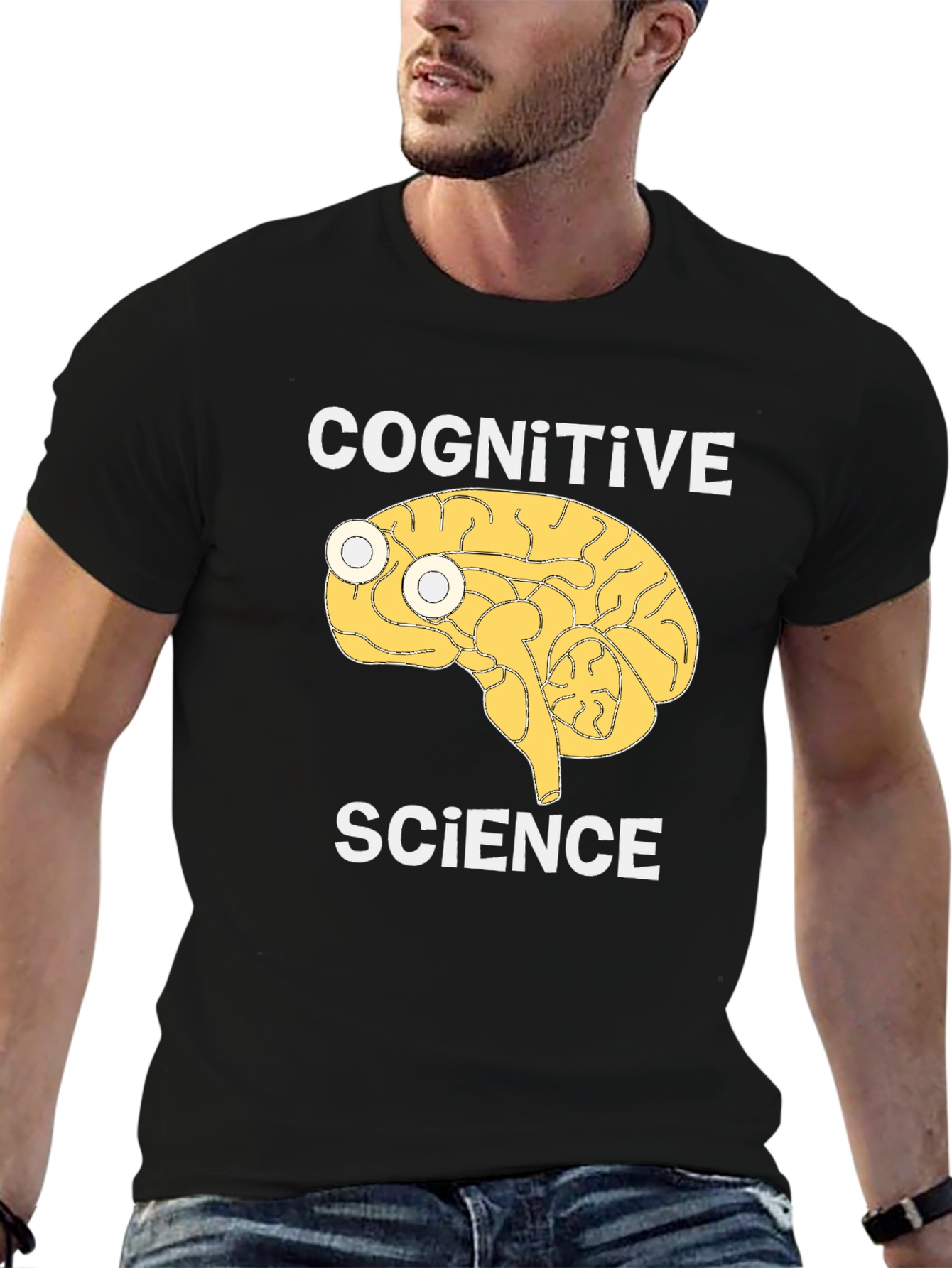 Cognitive Science Brain Graphic T-Shirt