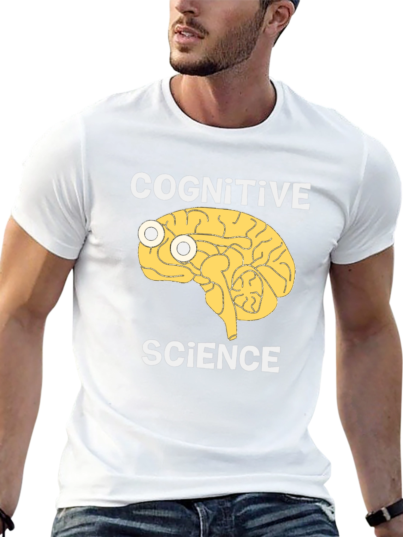 Cognitive Science Brain Graphic T-Shirt