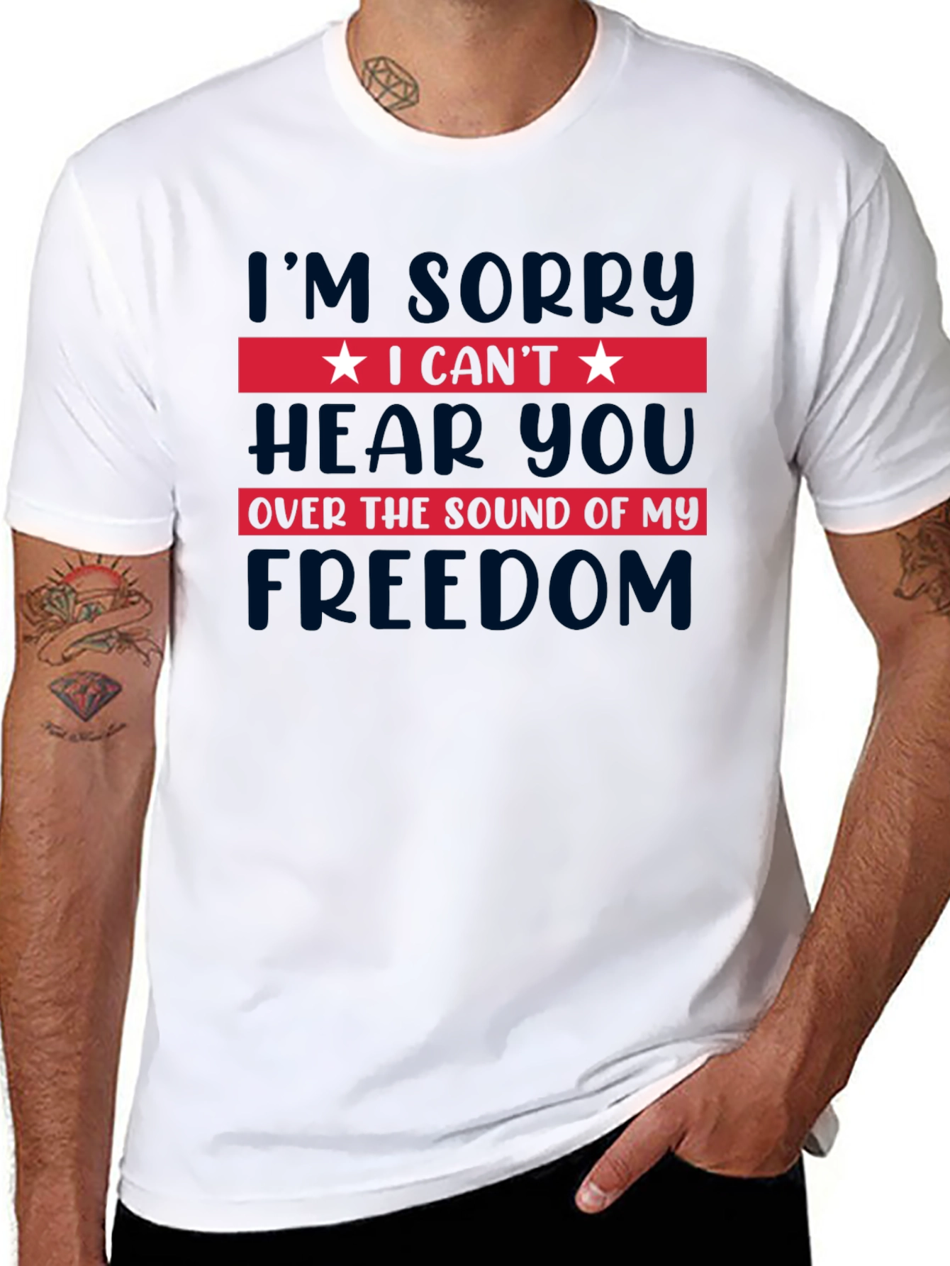 I Cant Hear You Freedom T-Shirt