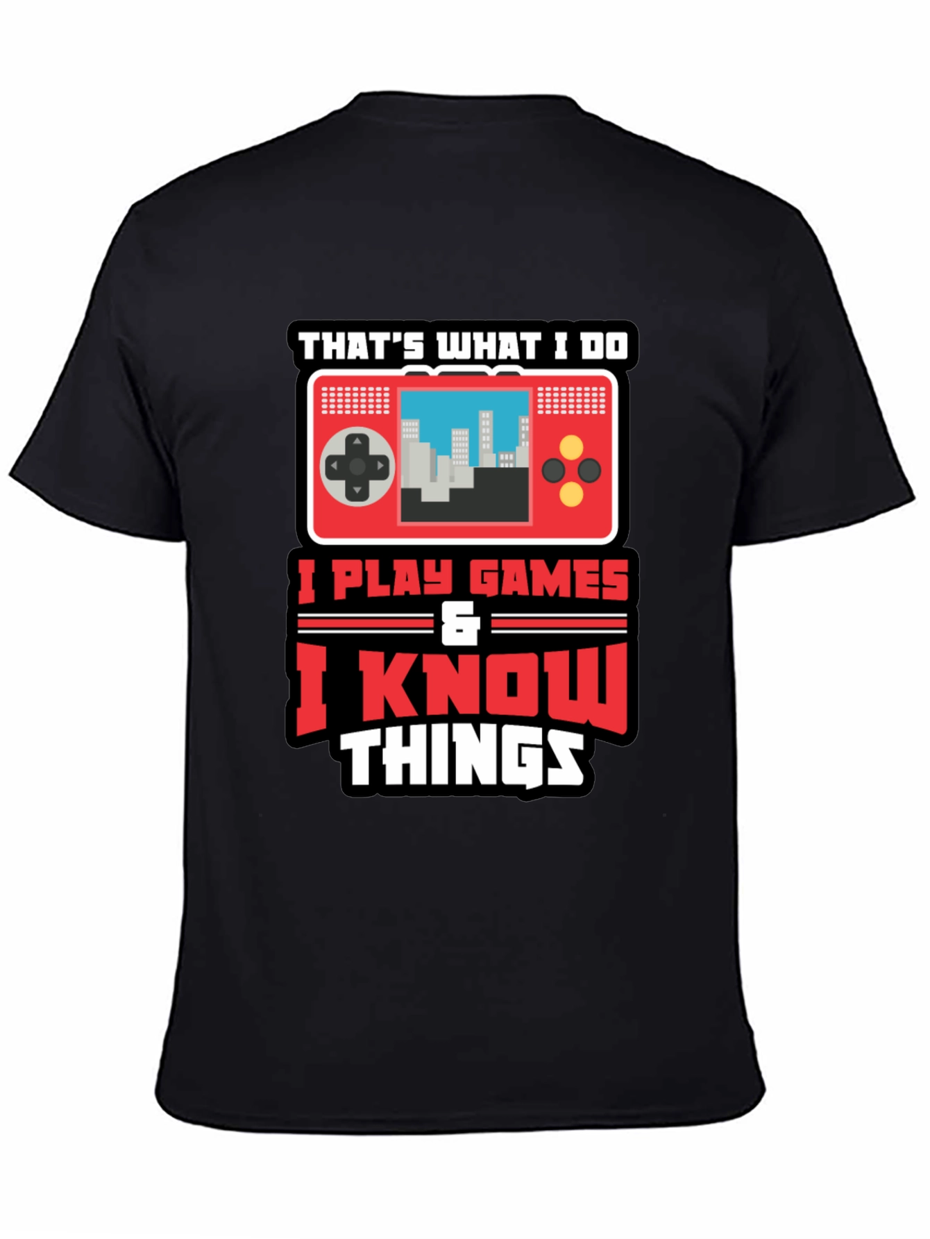 Gamer Tee: I Play Games & Know Things