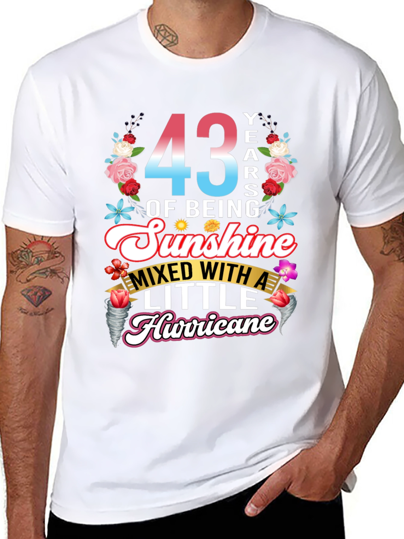 43 Years of Sunshine Hurricane T-Shirt