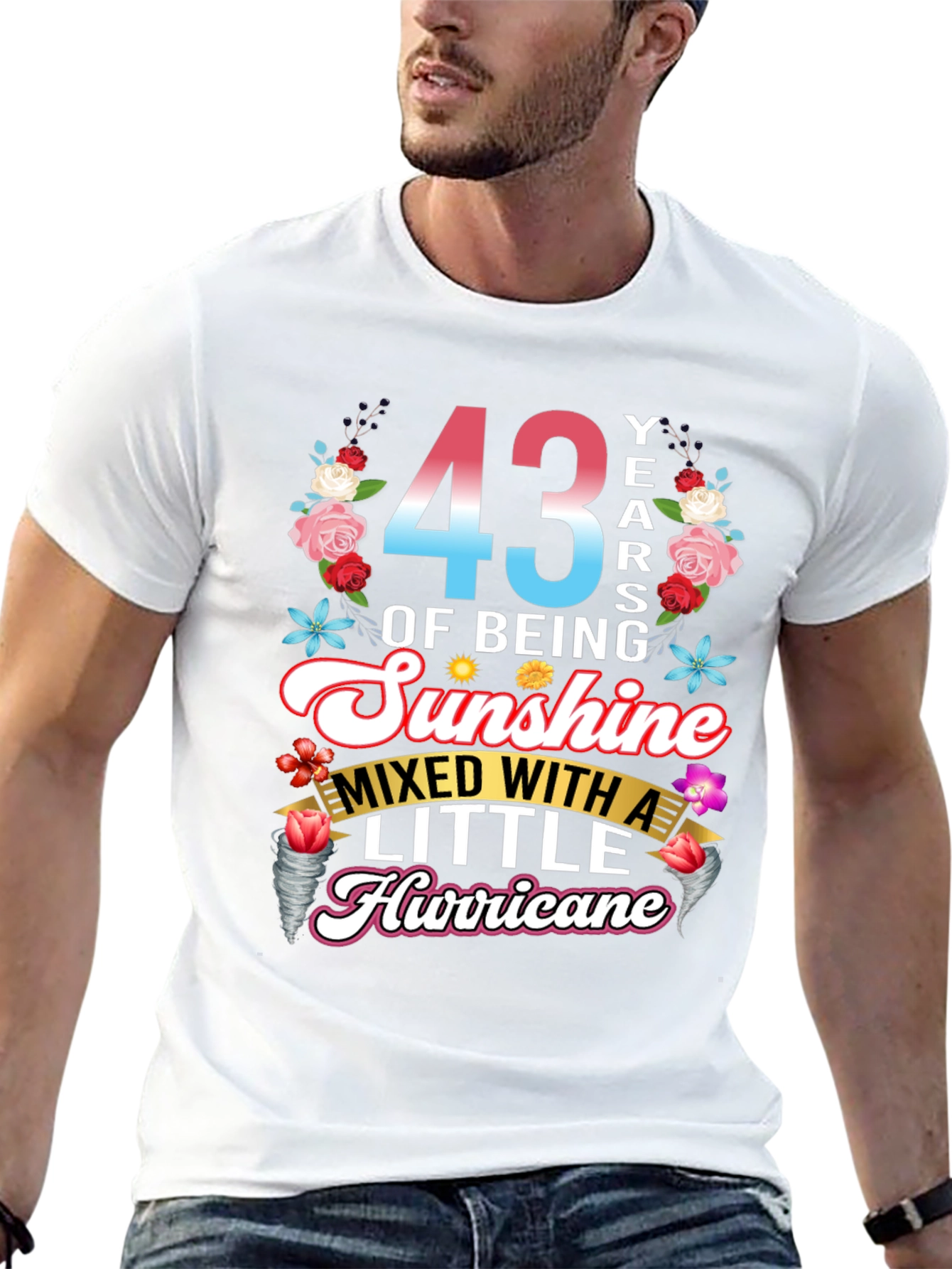 43 Years of Sunshine Hurricane T-Shirt
