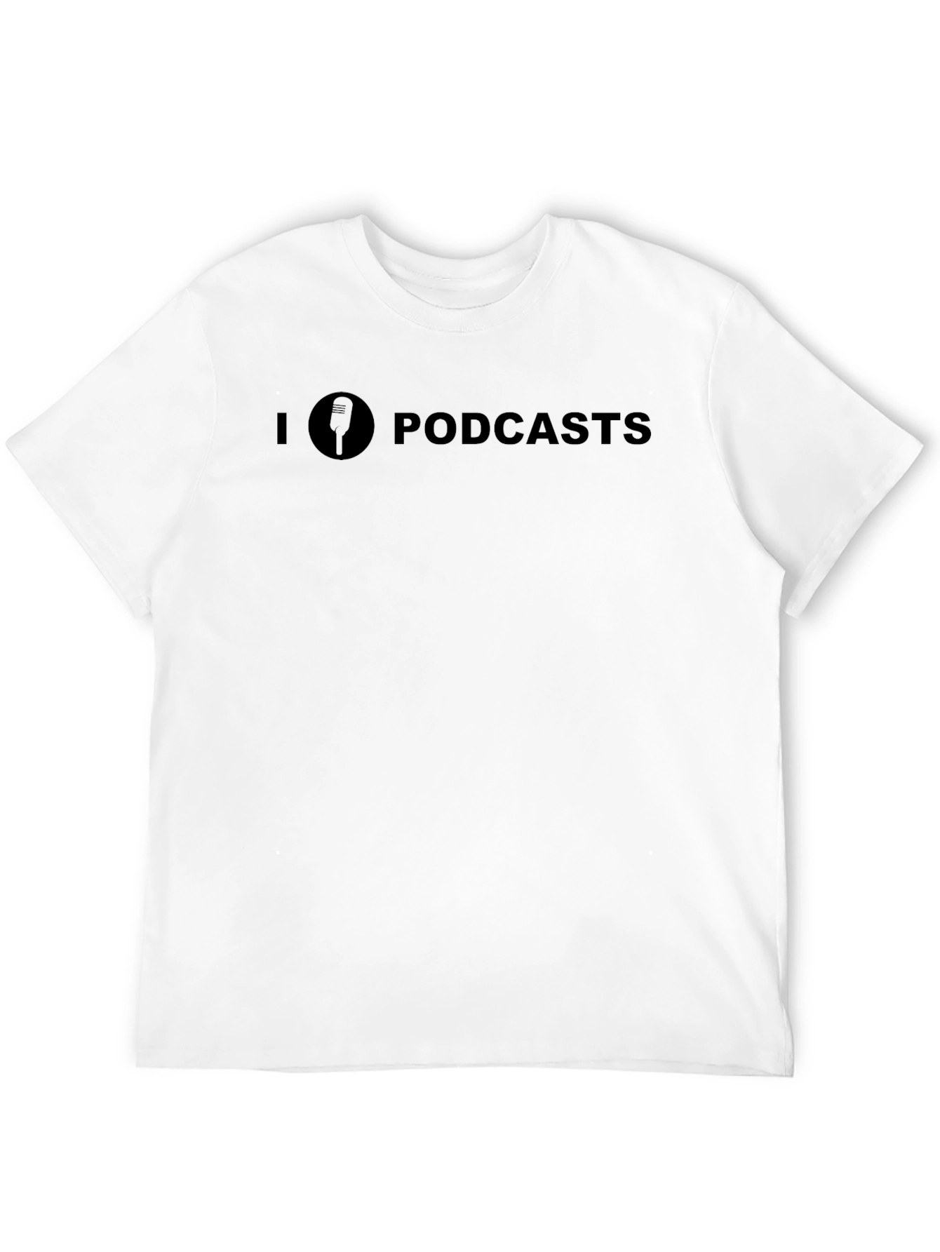 I Heart Podcasts Black T-Shirt