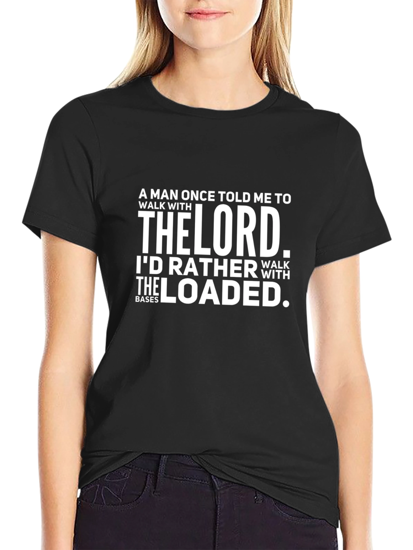 Walk With The Loaded T-Shirt - Funny Baseball Tee