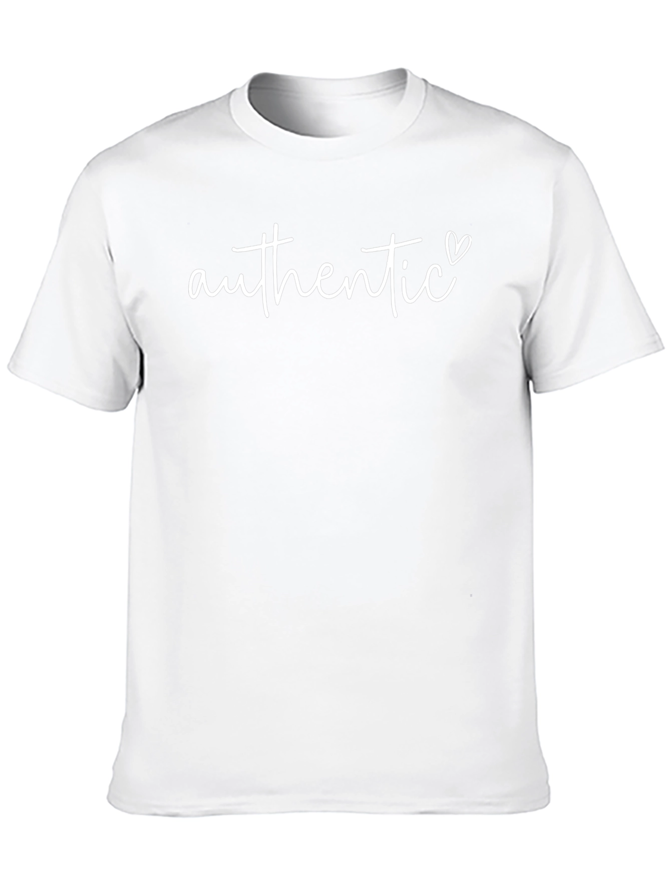 Authentic Heart Graphic Tee - Black Unisex Shirt