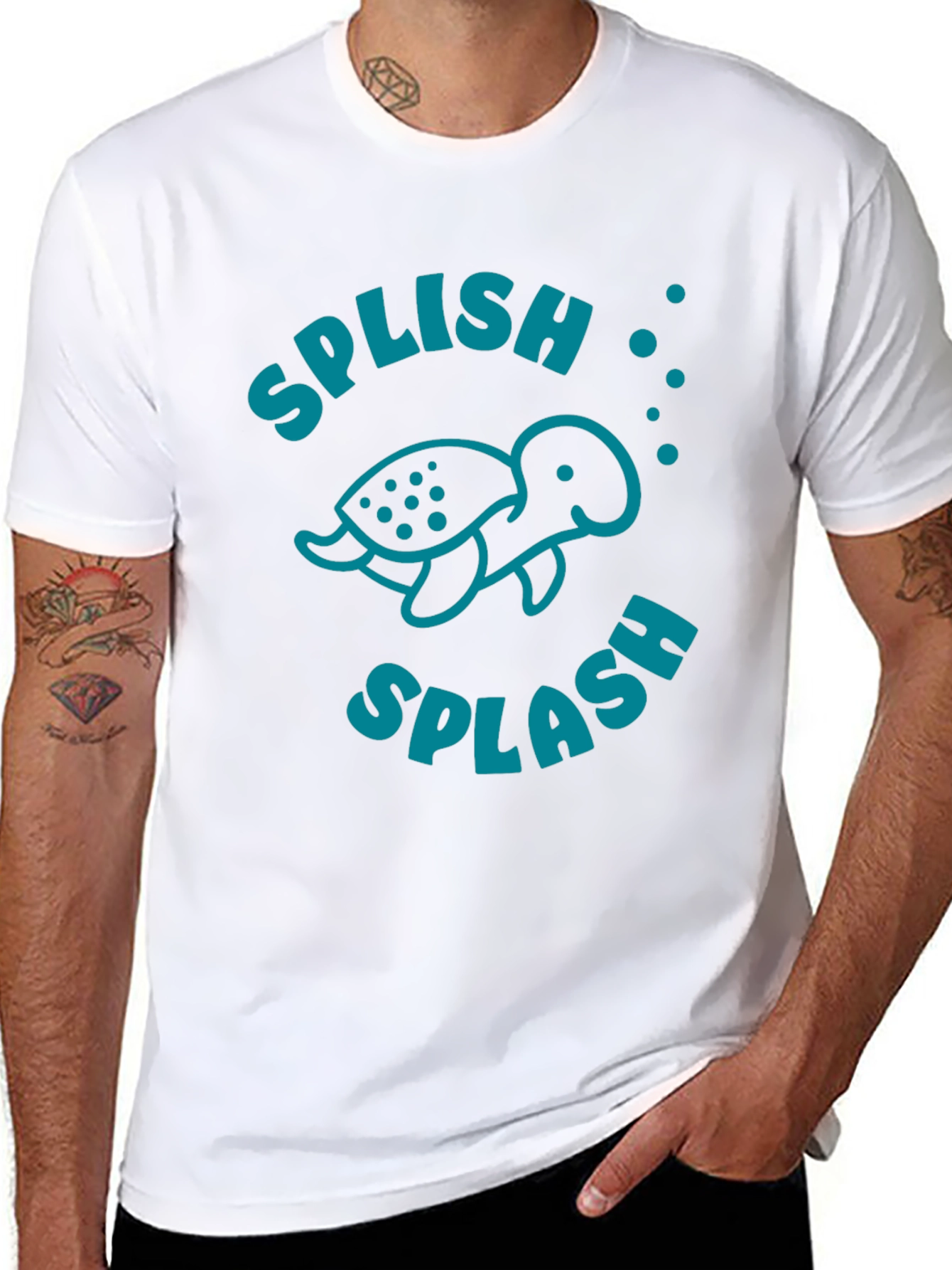 Splish Splash Turtle Graphic Tee