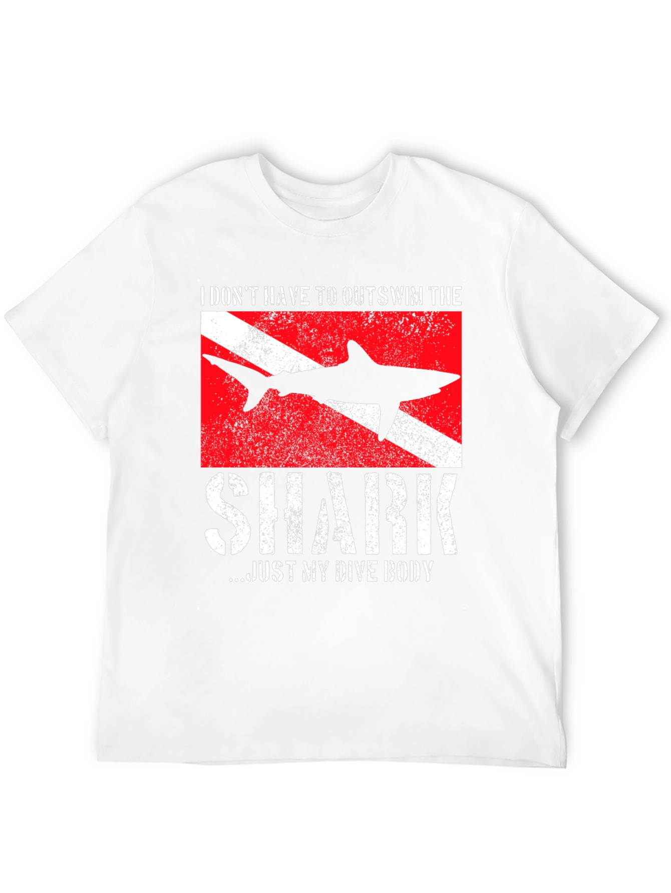 Diver Shark T-Shirt - Funny Dive Body Tee