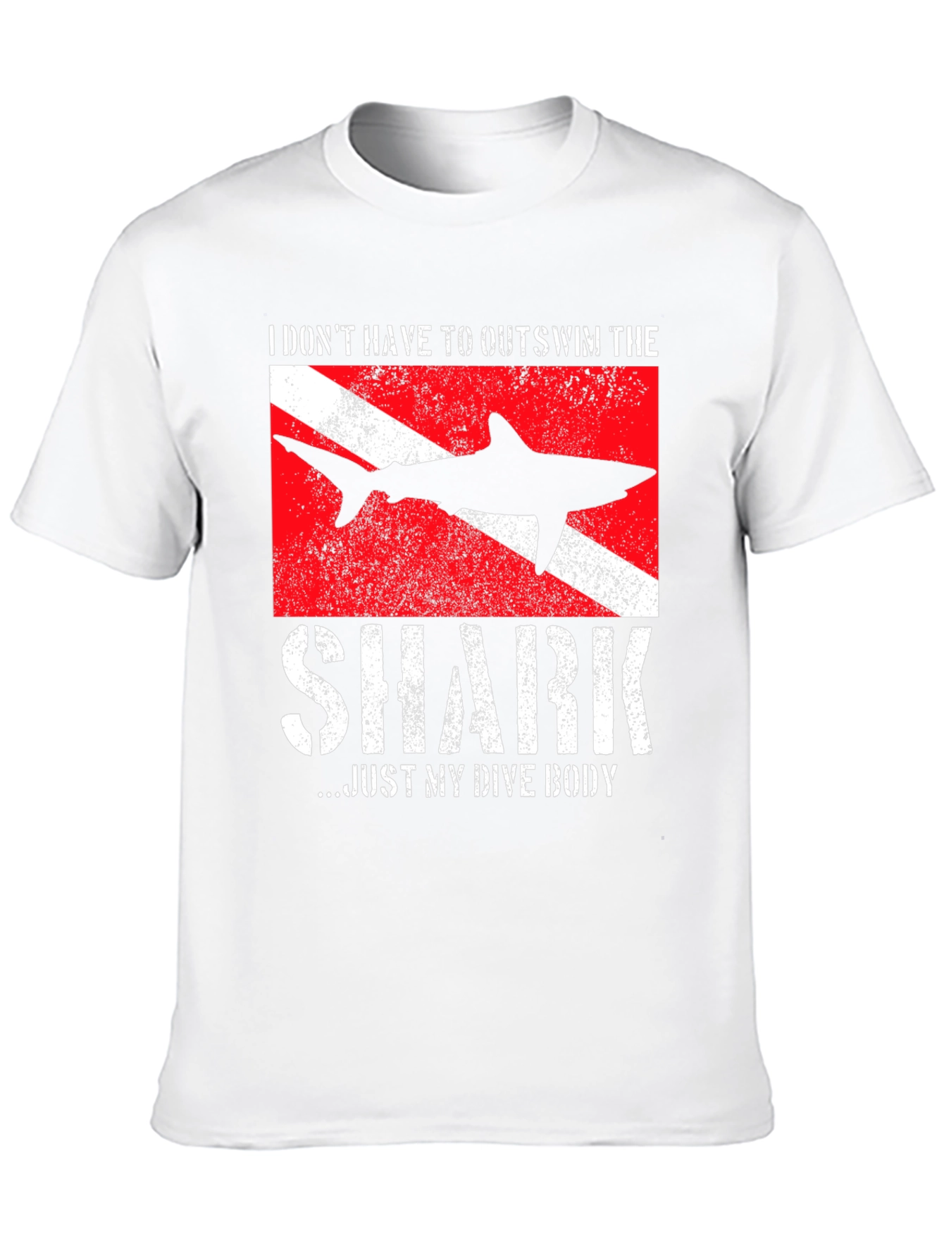 Diver Shark T-Shirt - Funny Dive Body Tee