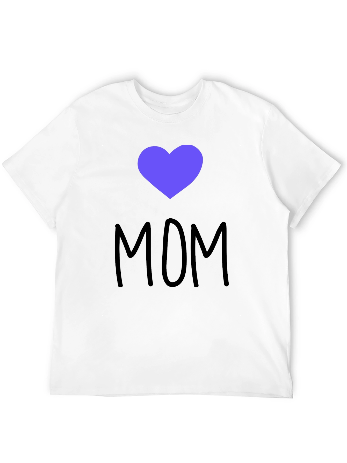 I Heart Mom T-Shirt - Black Cotton Blend