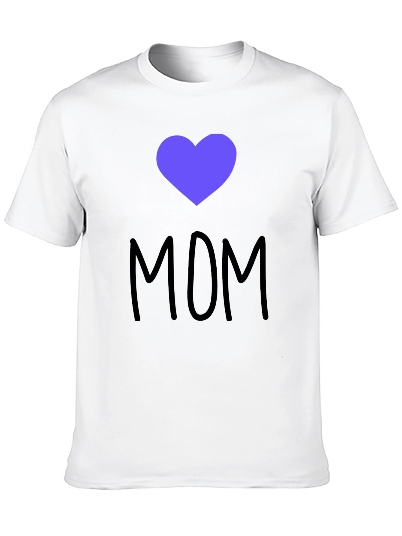 I Heart Mom T-Shirt - Black Cotton Blend