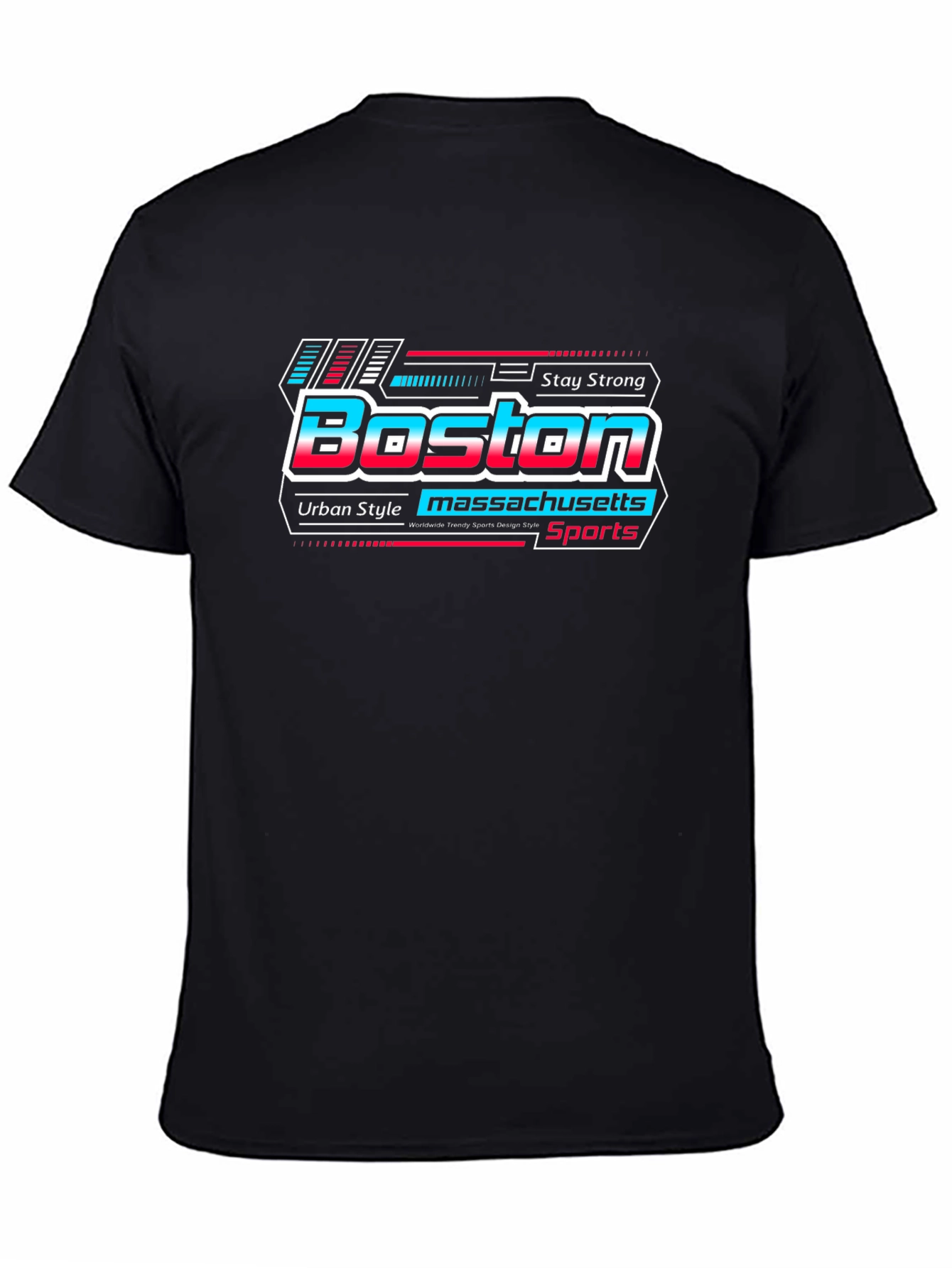 Boston Massachusetts Sports Urban Style Graphic Tee