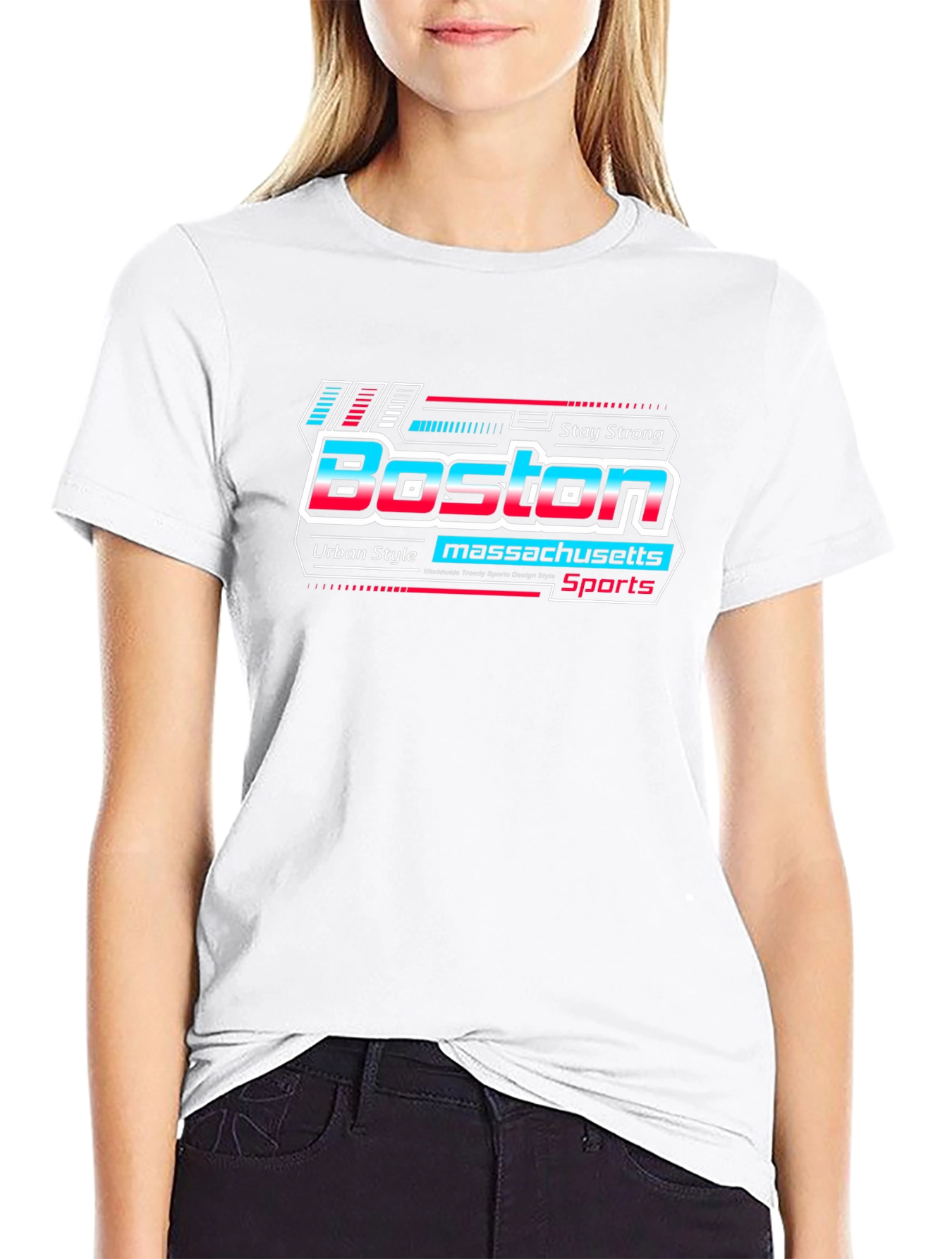 Boston Massachusetts Sports Urban Style Graphic Tee