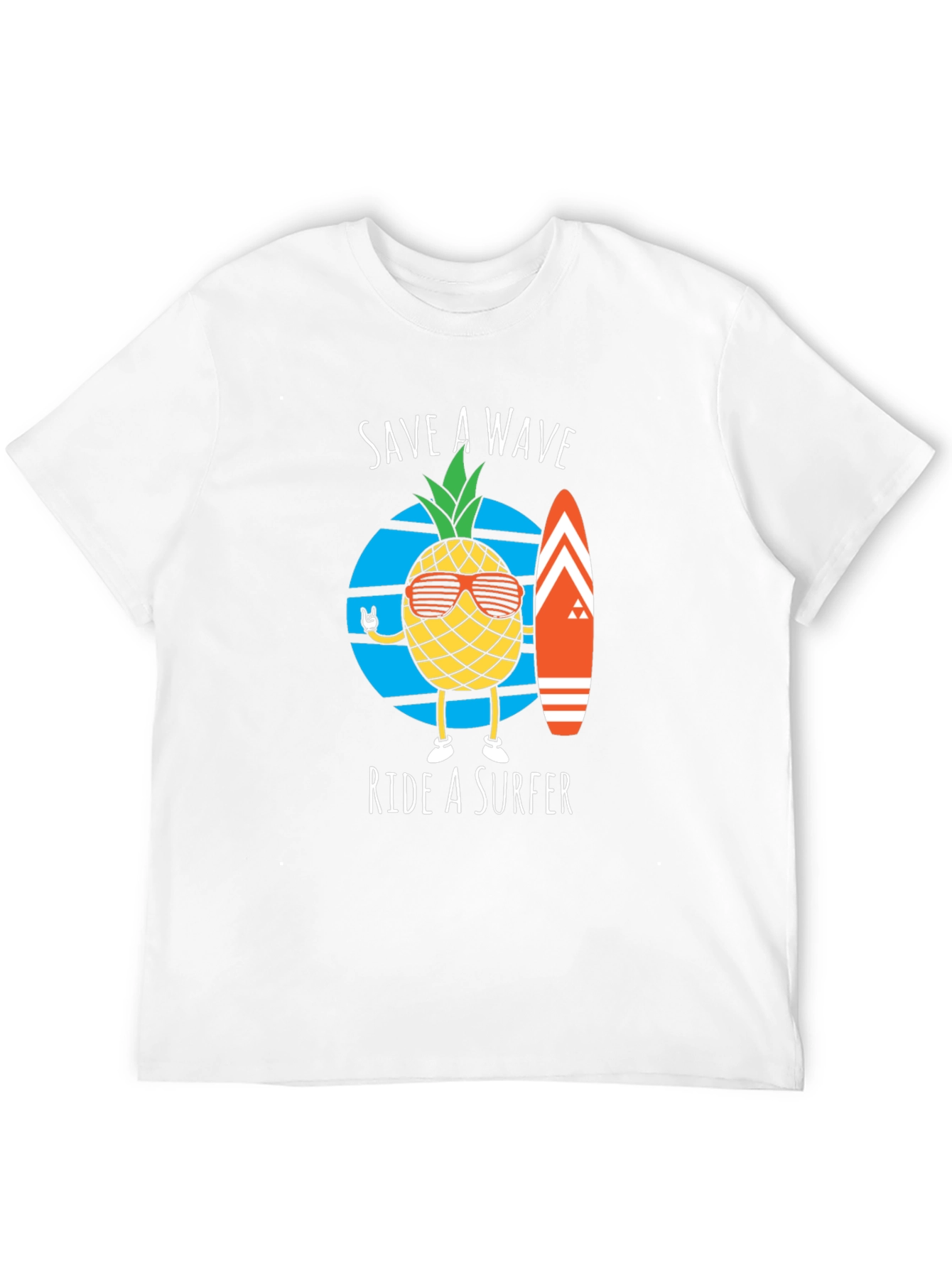 Save A Wave Ride A Surfer Graphic T-Shirt