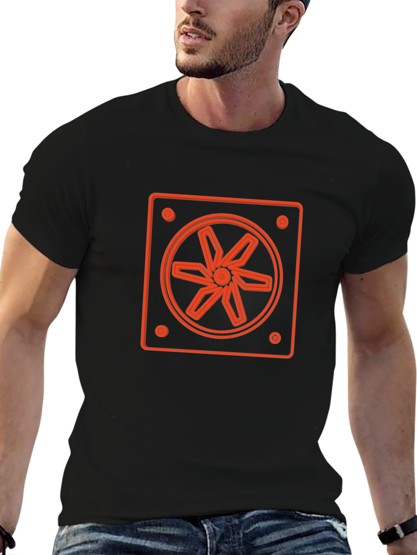 Fan Graphic Black T-Shirt