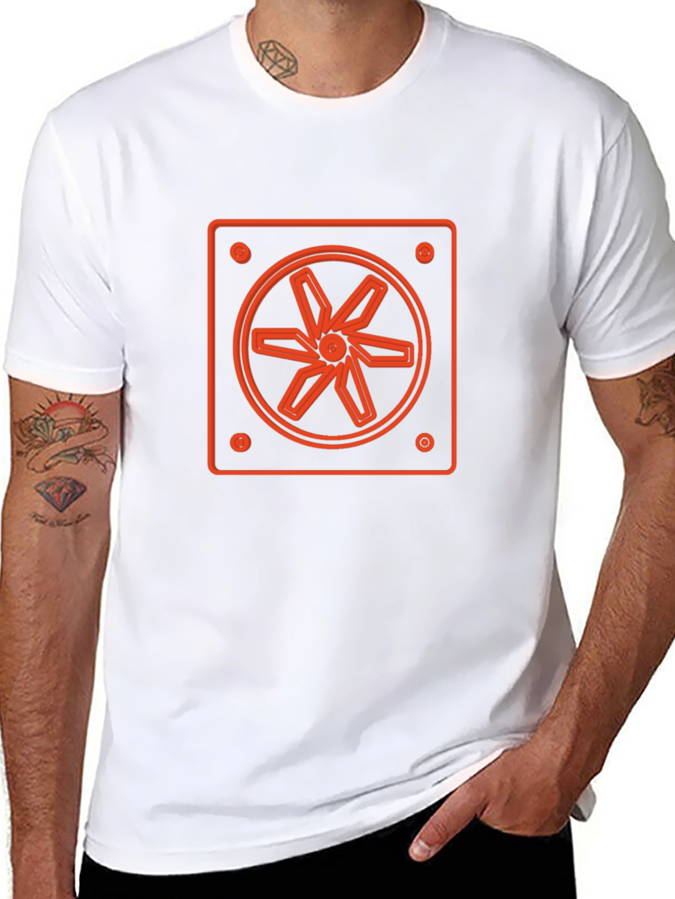 Fan Graphic Black T-Shirt