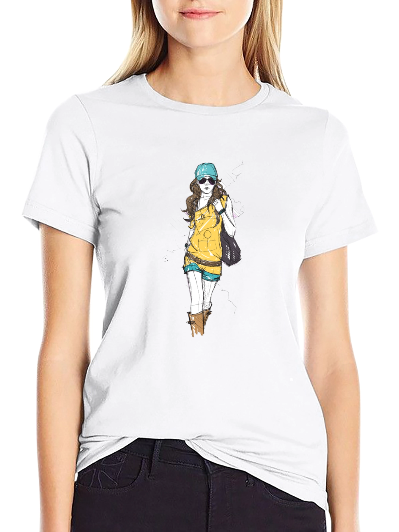 Stylish Graphic Print Tee