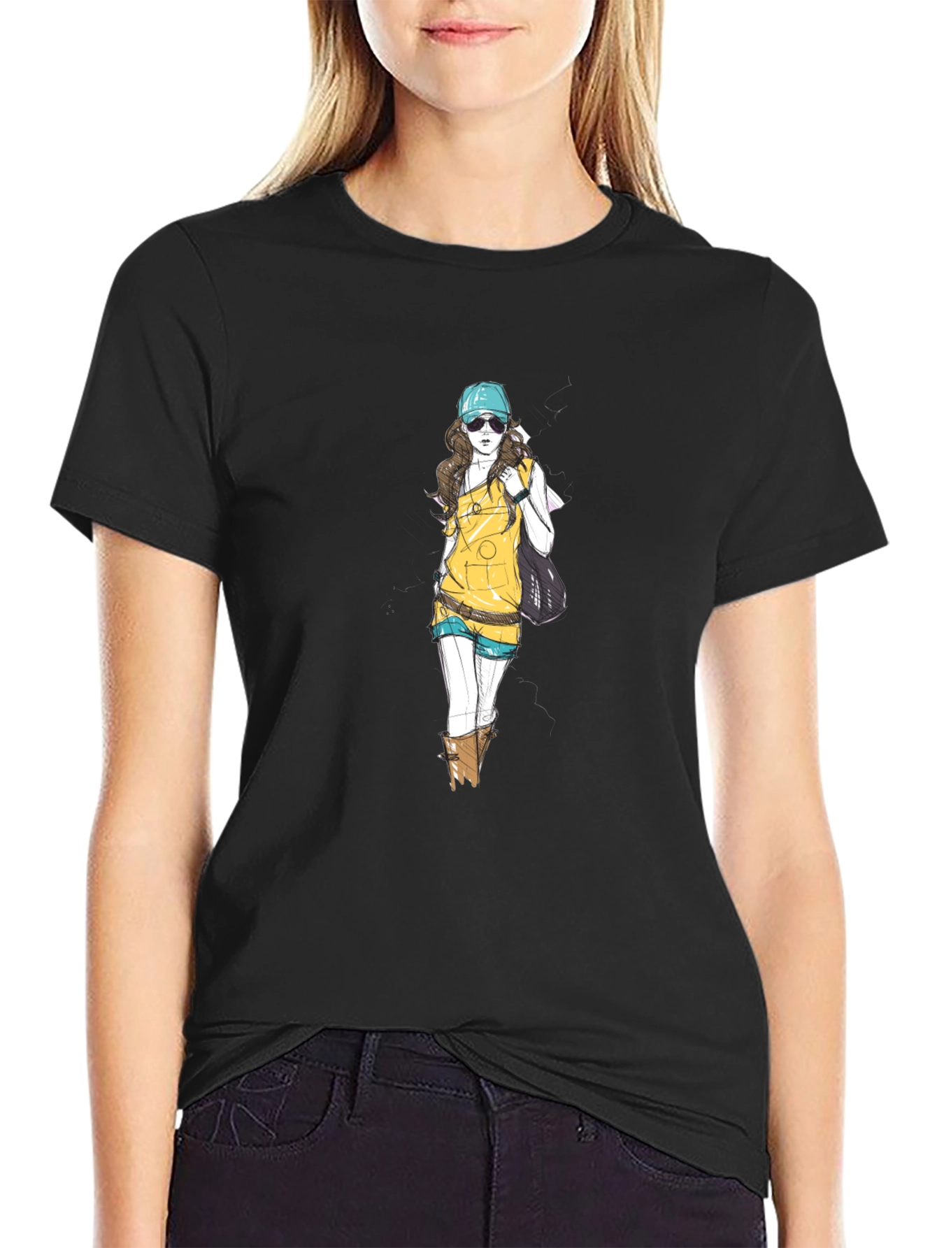 Stylish Graphic Print Tee