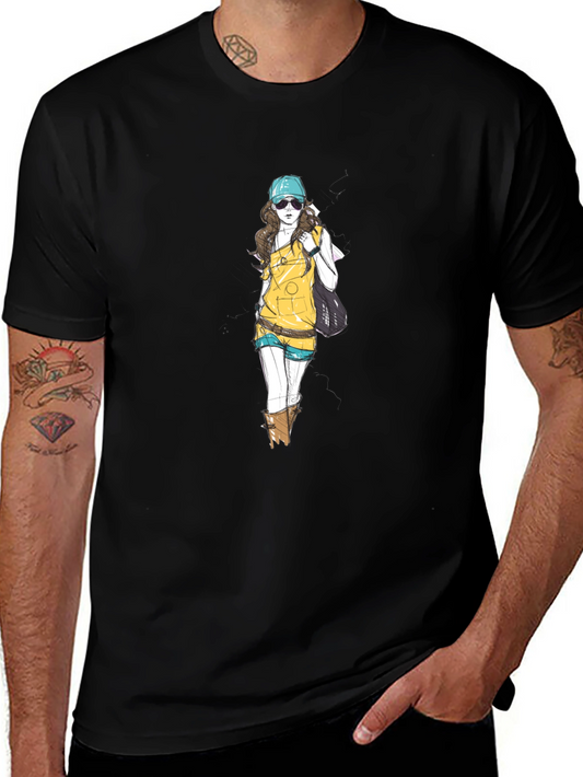Stylish Graphic Print Tee