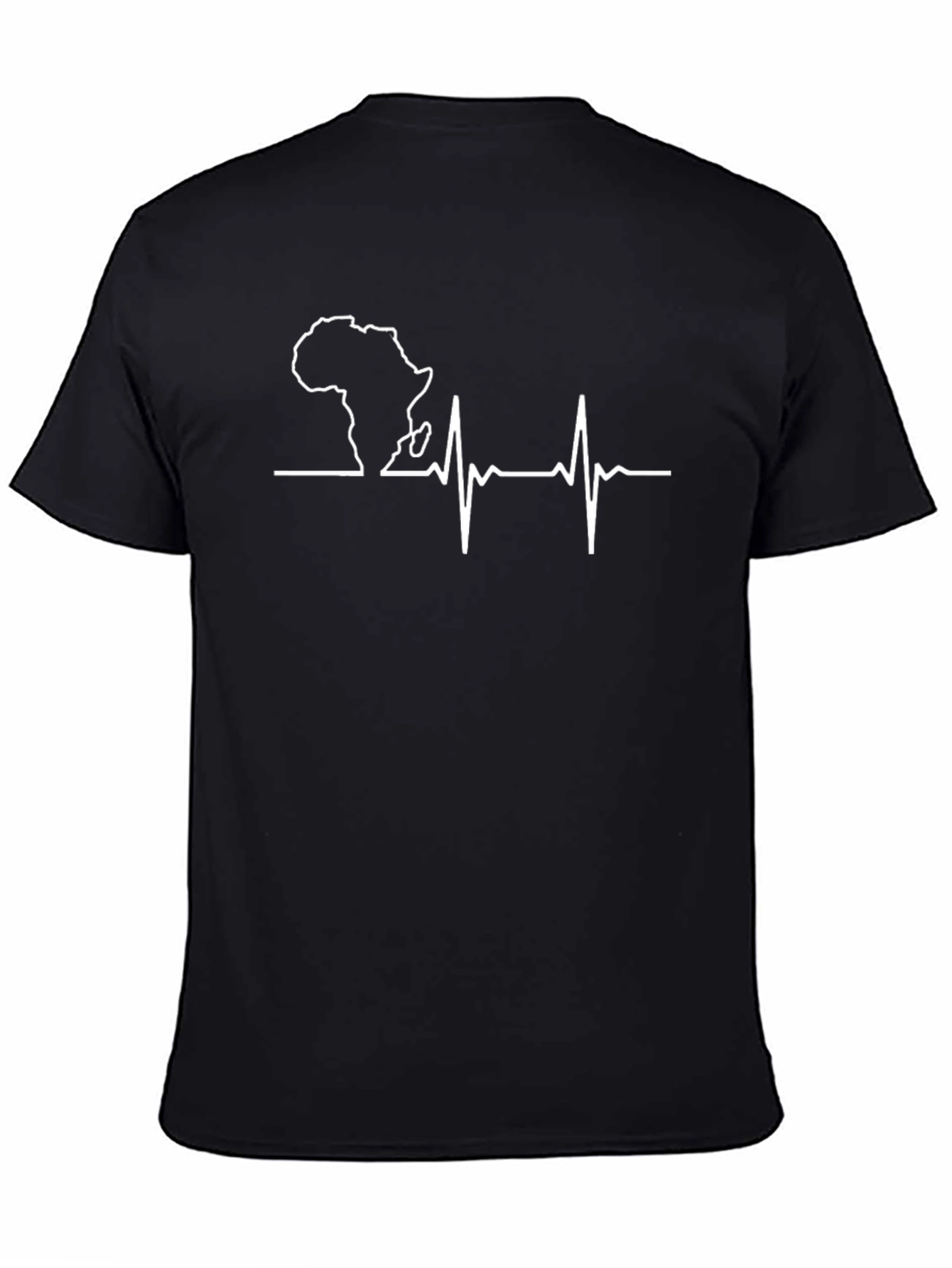 Africa Heartbeat T-Shirt - Black Graphic Tee