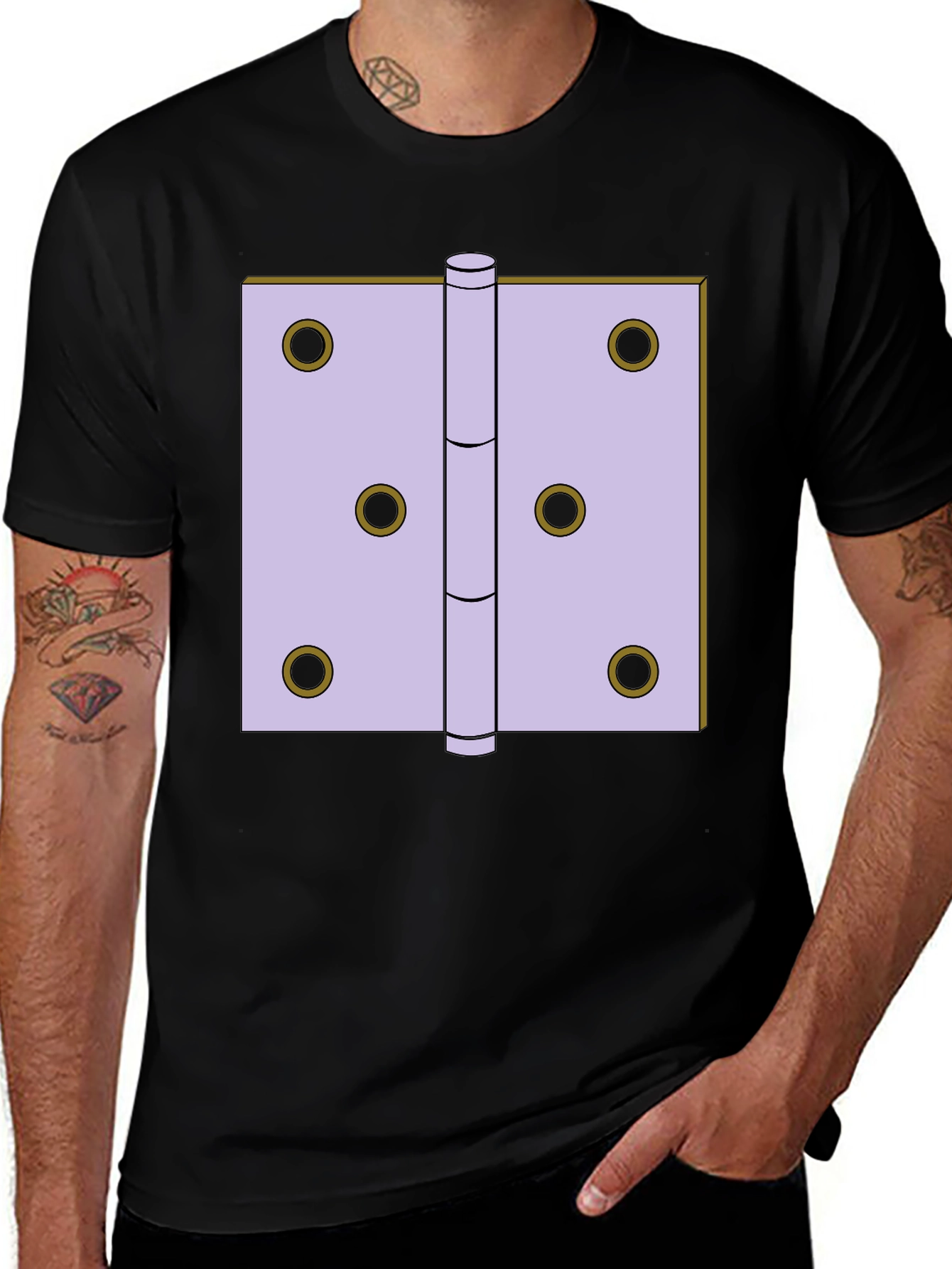 Hinge Graphic Black T-Shirt
