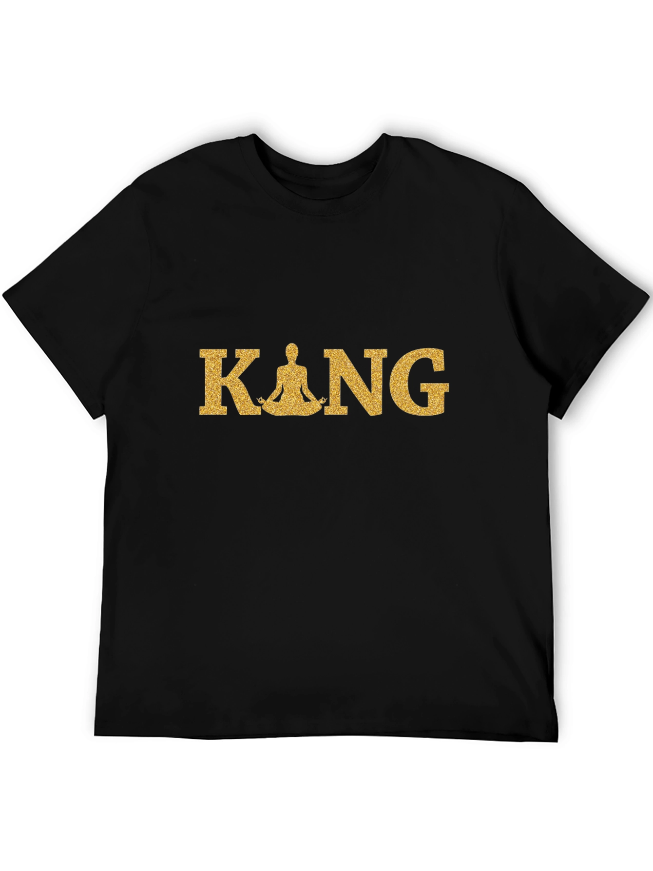 Meditative King Black T-Shirt