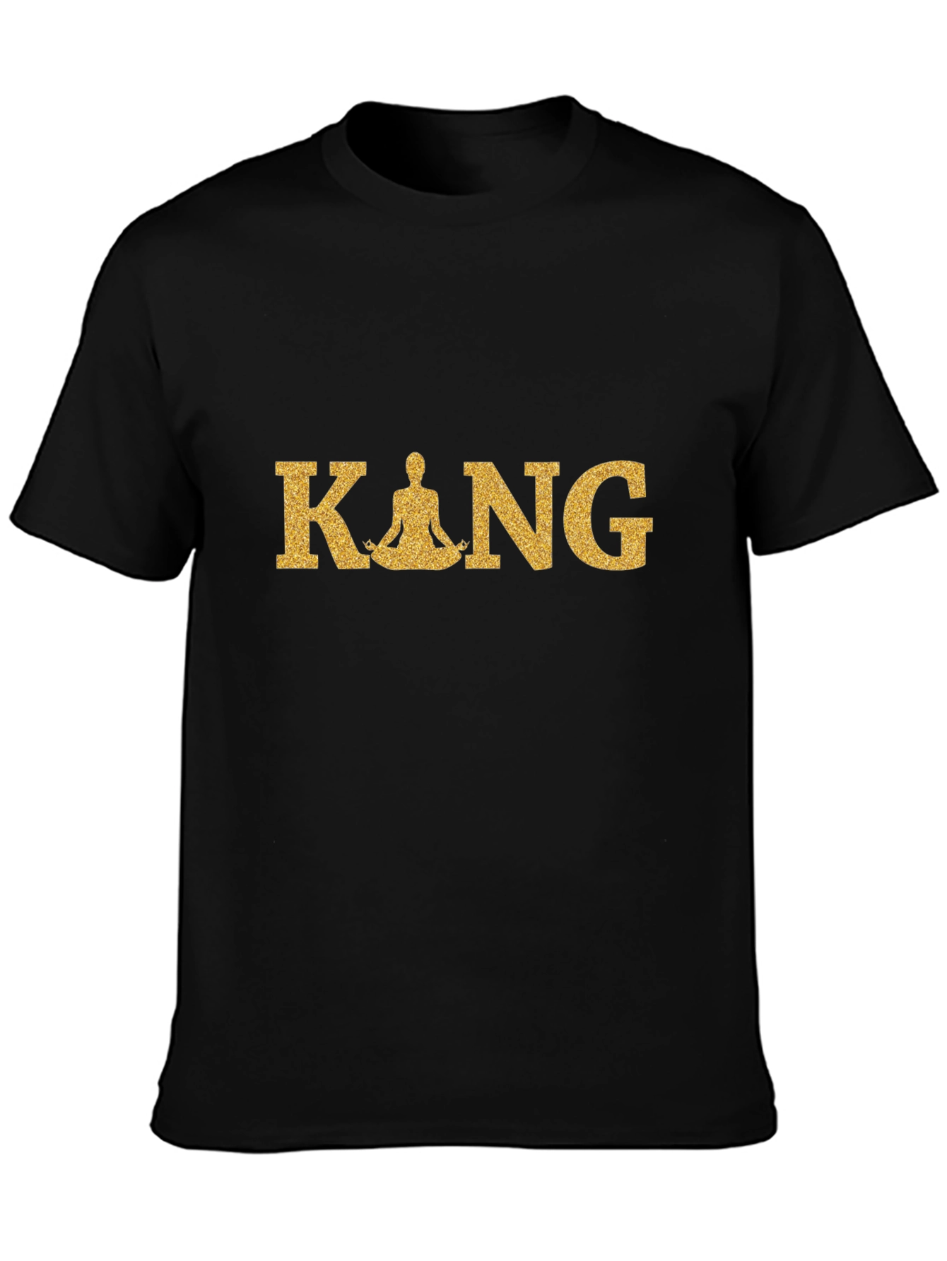 Meditative King Black T-Shirt