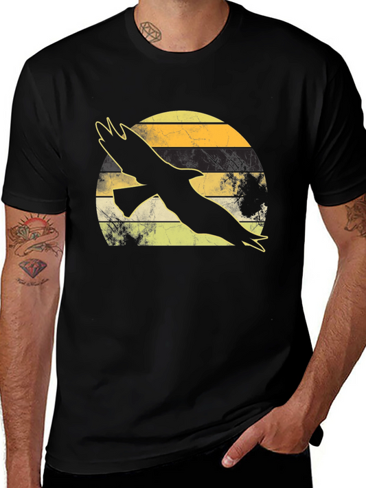 Retro Eagle Silhouette Graphic Tee
