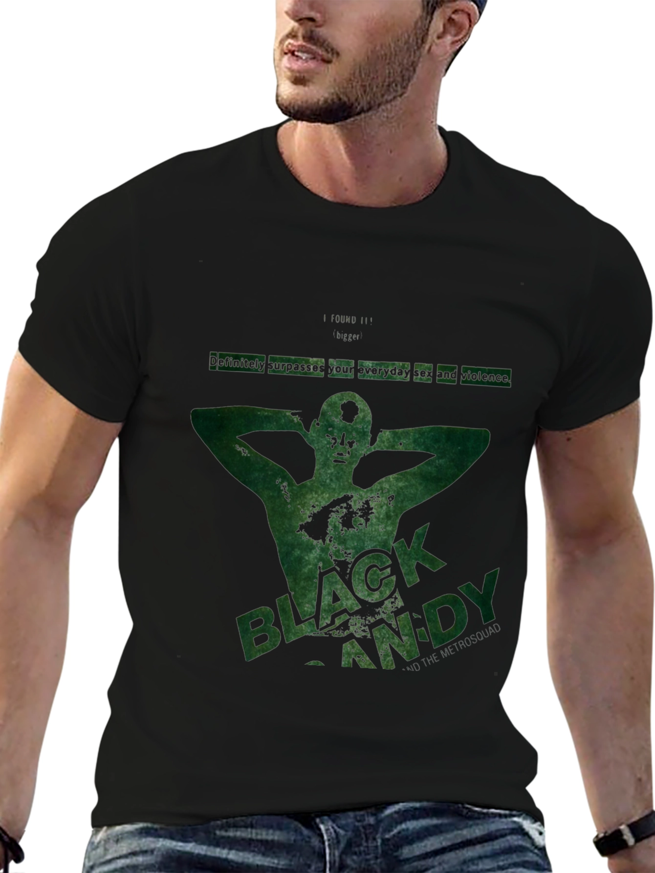 Black Andy Tee - Urban Graphic Print T-Shirt