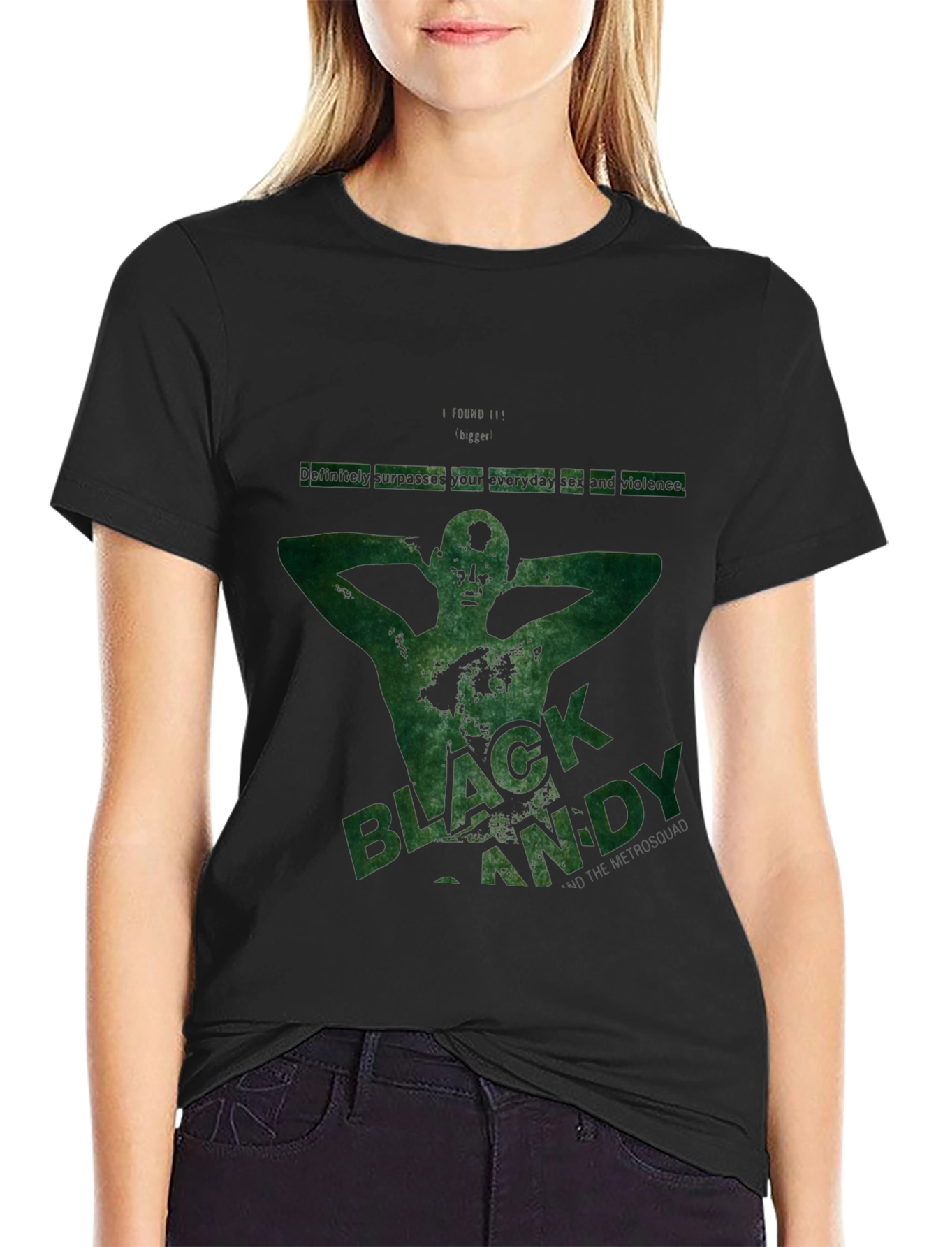 Black Andy Tee - Urban Graphic Print T-Shirt