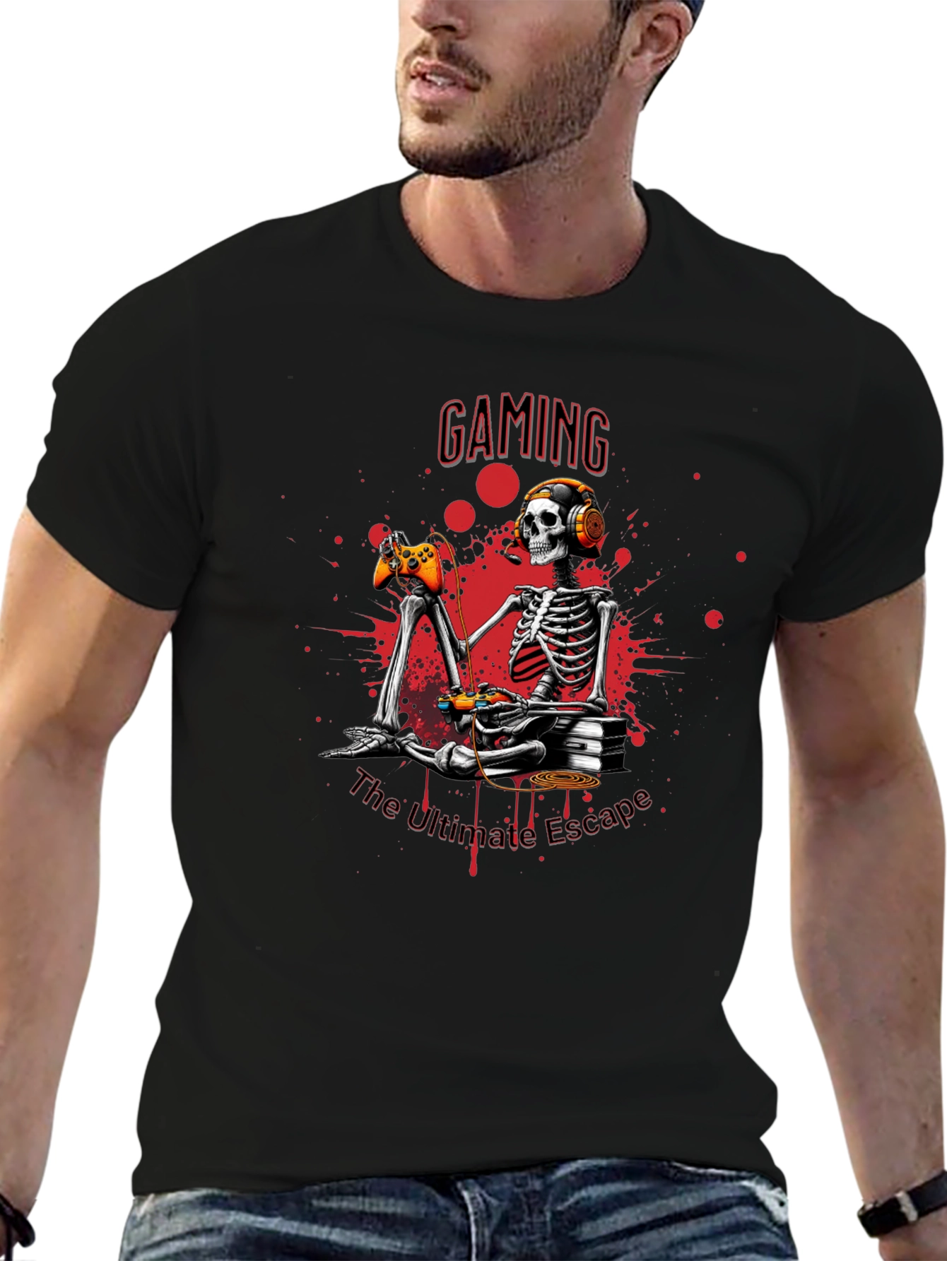 Gaming Skeleton T-Shirt - Ultimate Escape