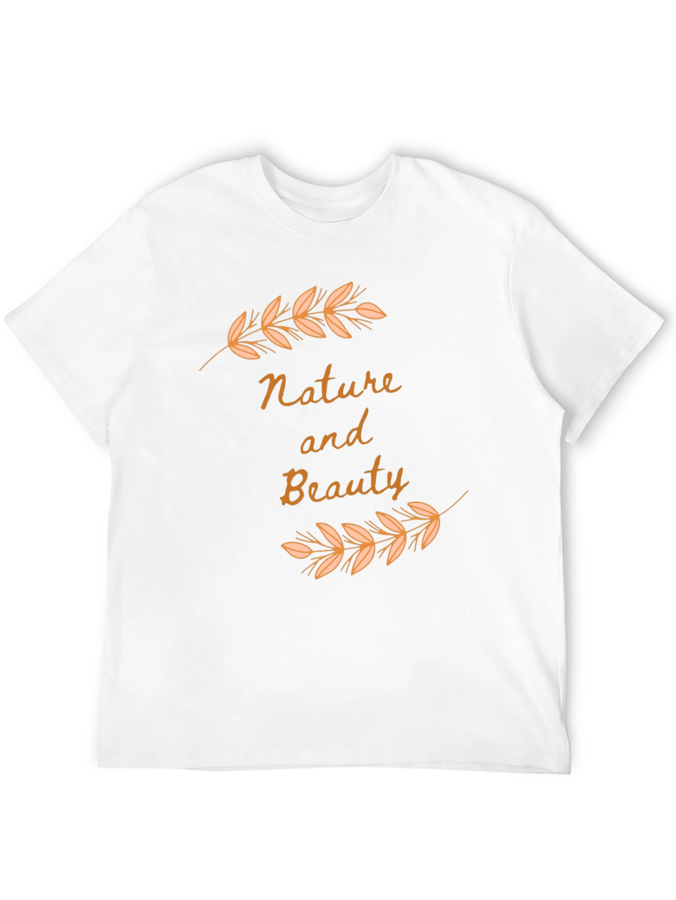 Nature and Beauty Black Graphic Tee