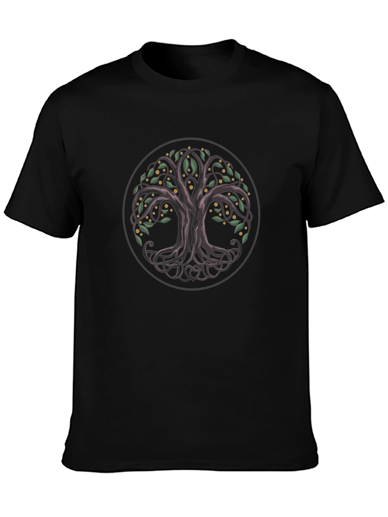 Celtic Tree of Life Black T-Shirt